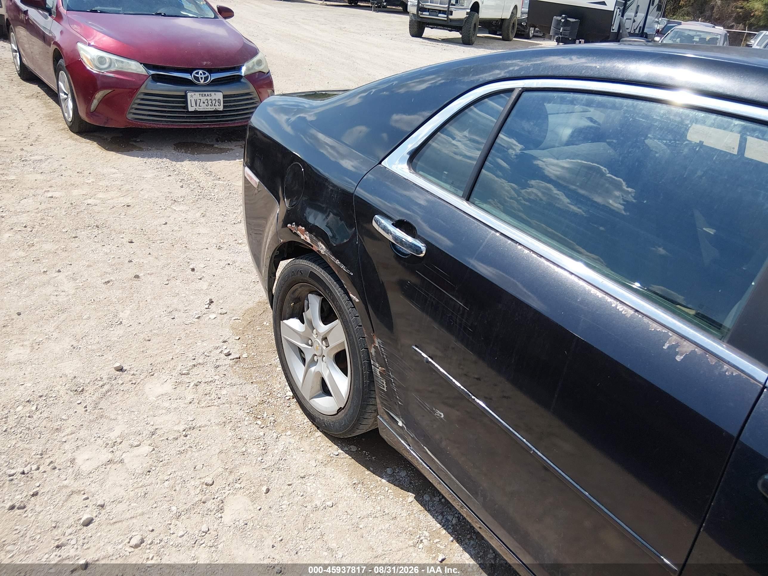2010 Chevrolet Malibu Ls Black vin: 1G1ZB5EB0AF193623