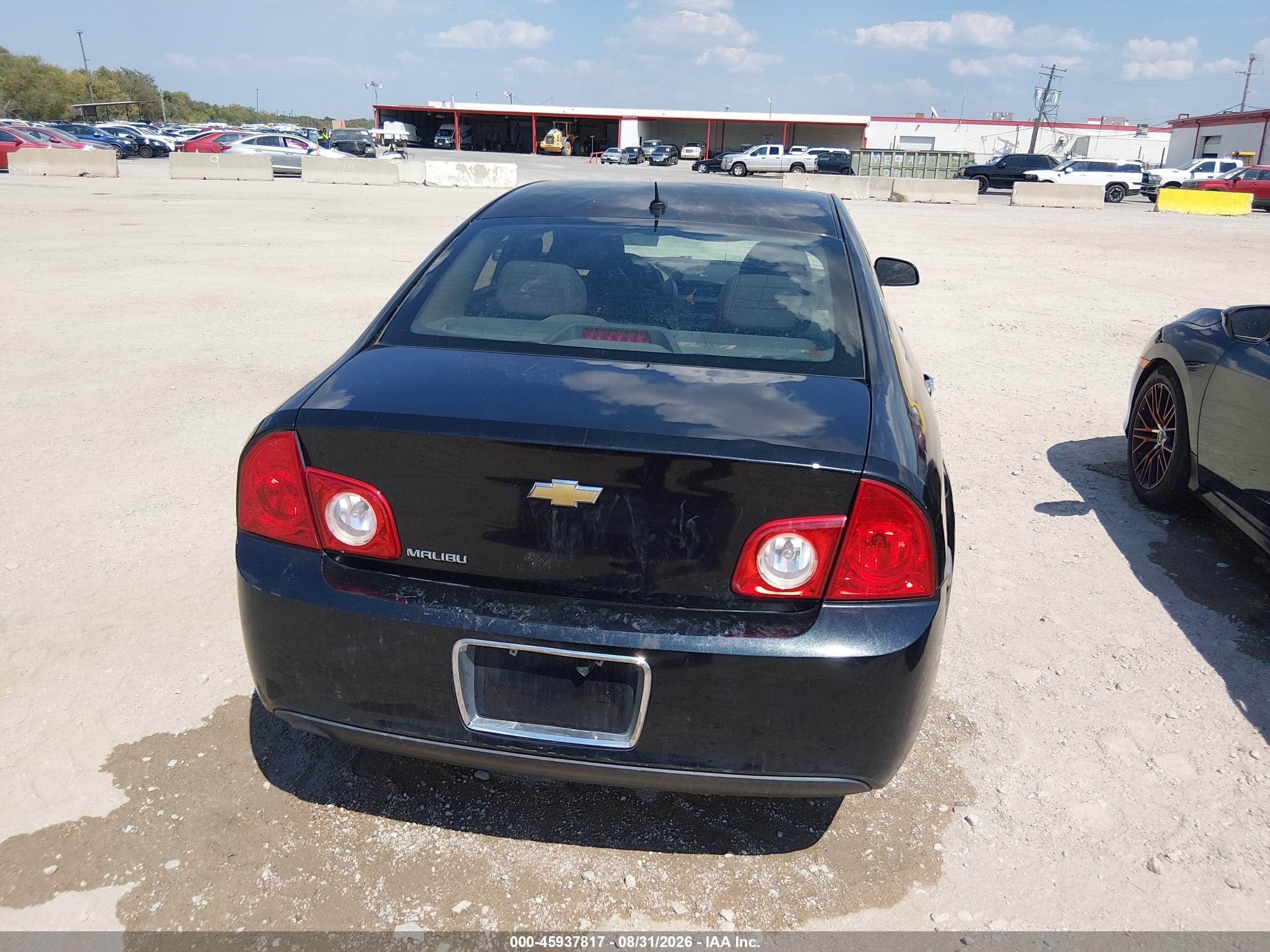 2010 Chevrolet Malibu Ls Black vin: 1G1ZB5EB0AF193623