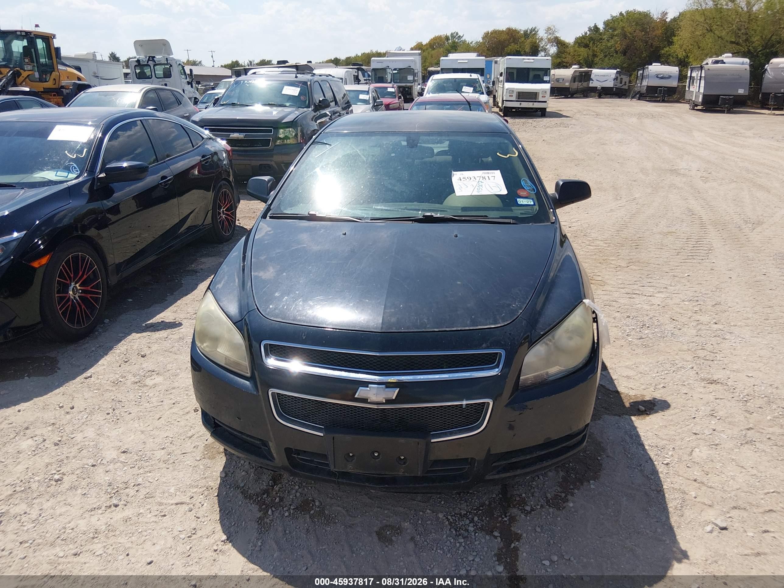 2010 Chevrolet Malibu Ls Black vin: 1G1ZB5EB0AF193623