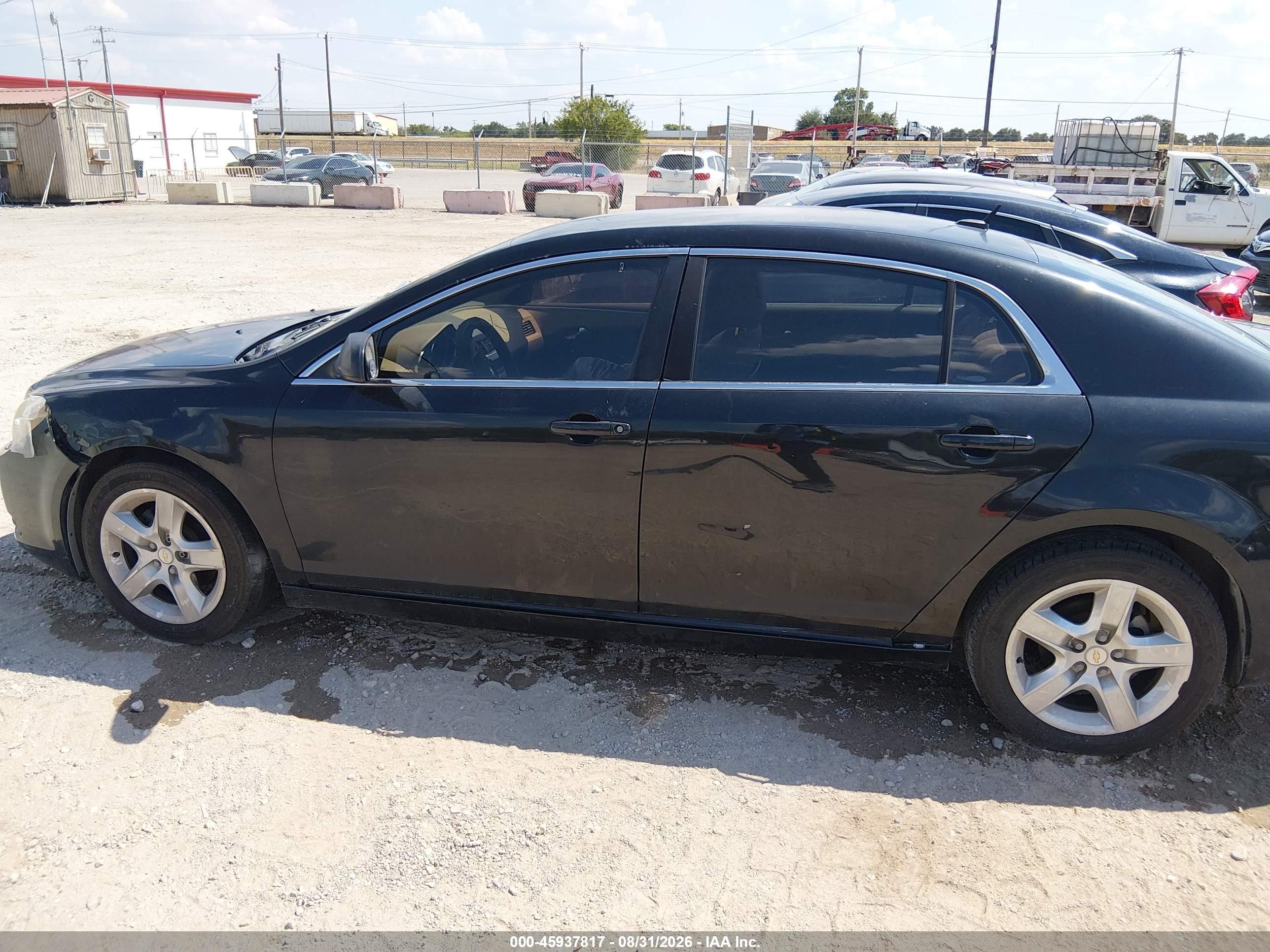 2010 Chevrolet Malibu Ls Black vin: 1G1ZB5EB0AF193623
