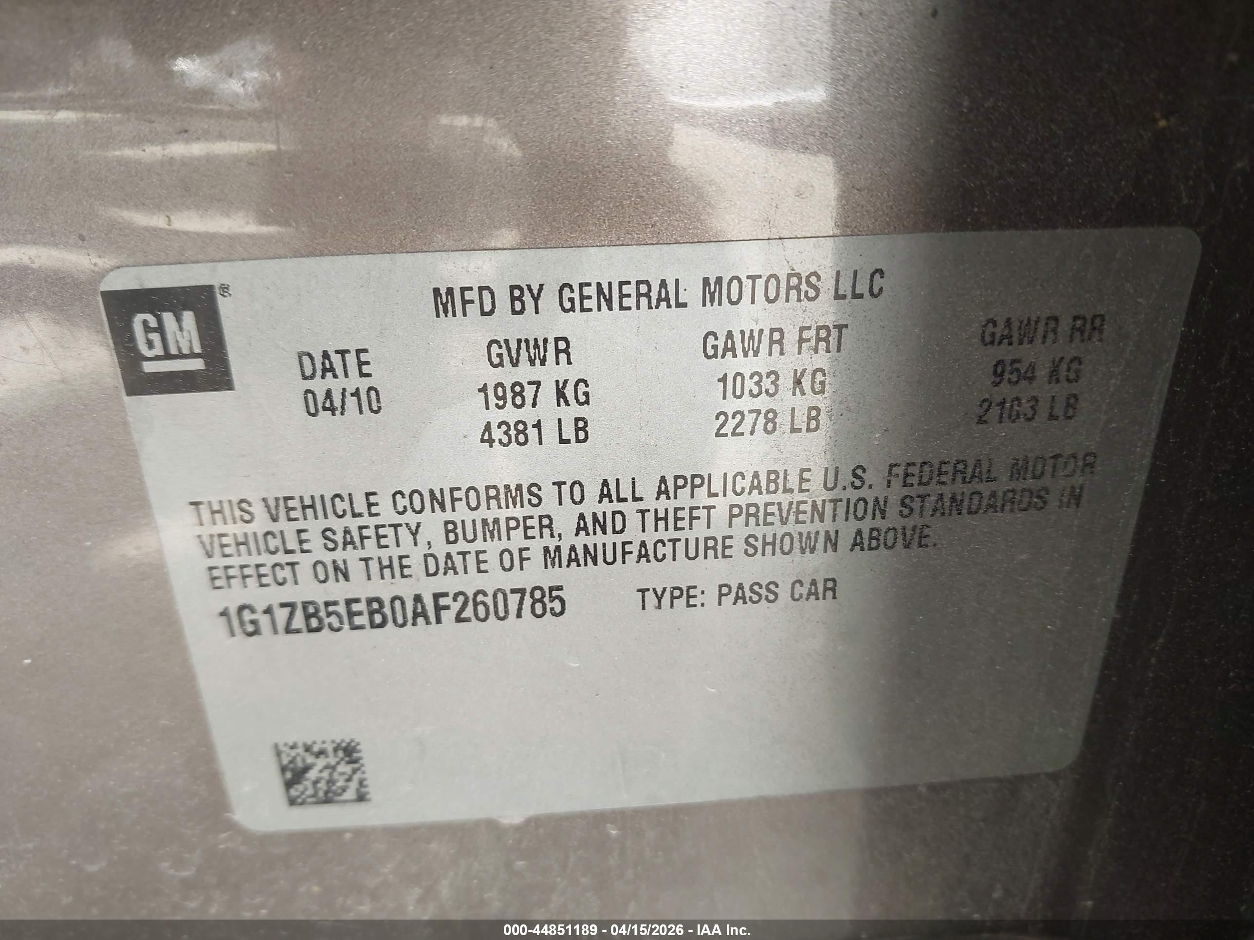 2010 Chevrolet Malibu Ls Beige vin: 1G1ZB5EB0AF260785