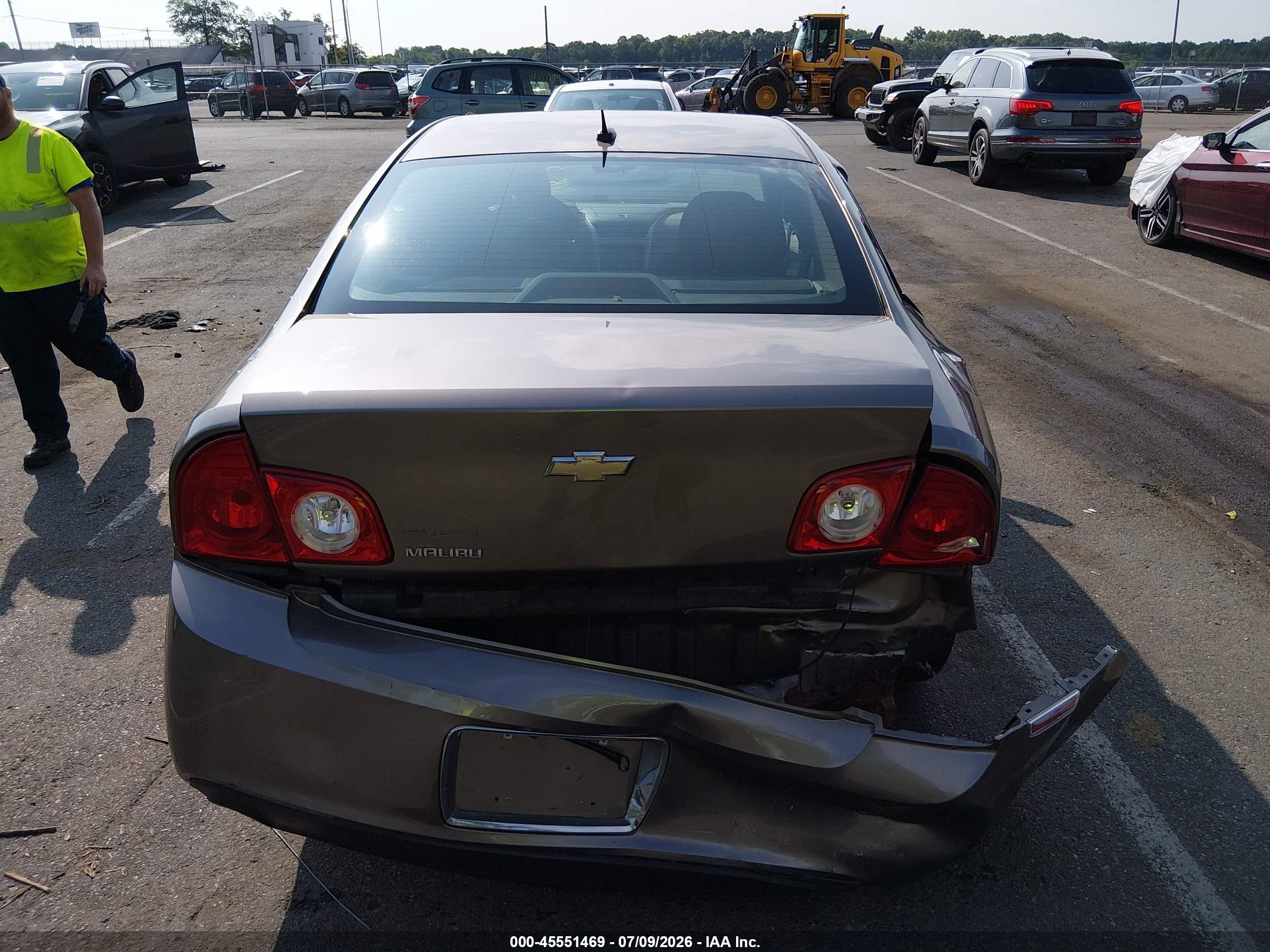 2010 Chevrolet Malibu Ls Brown vin: 1G1ZB5EB0AF280051