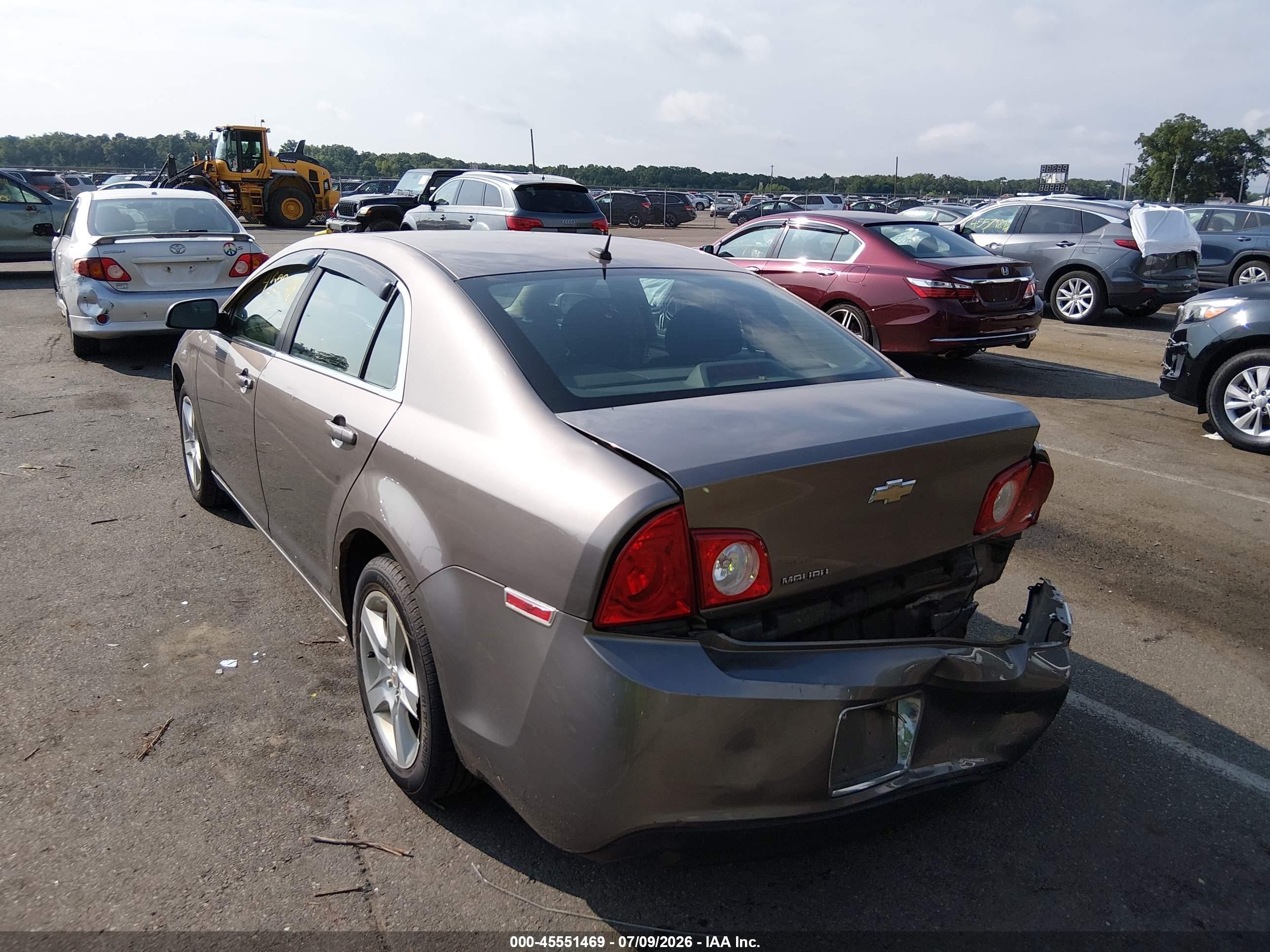 2010 Chevrolet Malibu Ls Brown vin: 1G1ZB5EB0AF280051