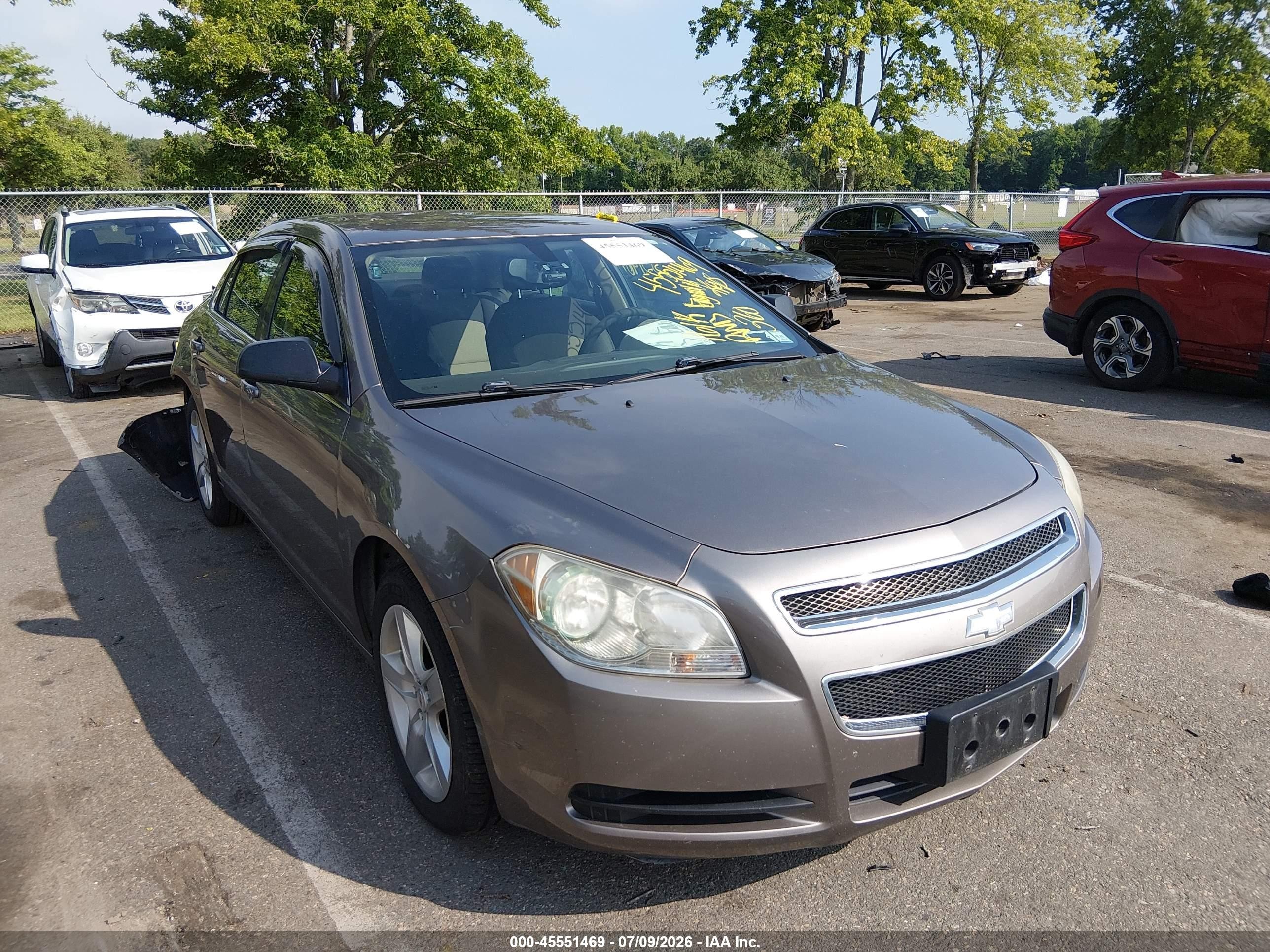 2010 Chevrolet Malibu Ls Brown vin: 1G1ZB5EB0AF280051