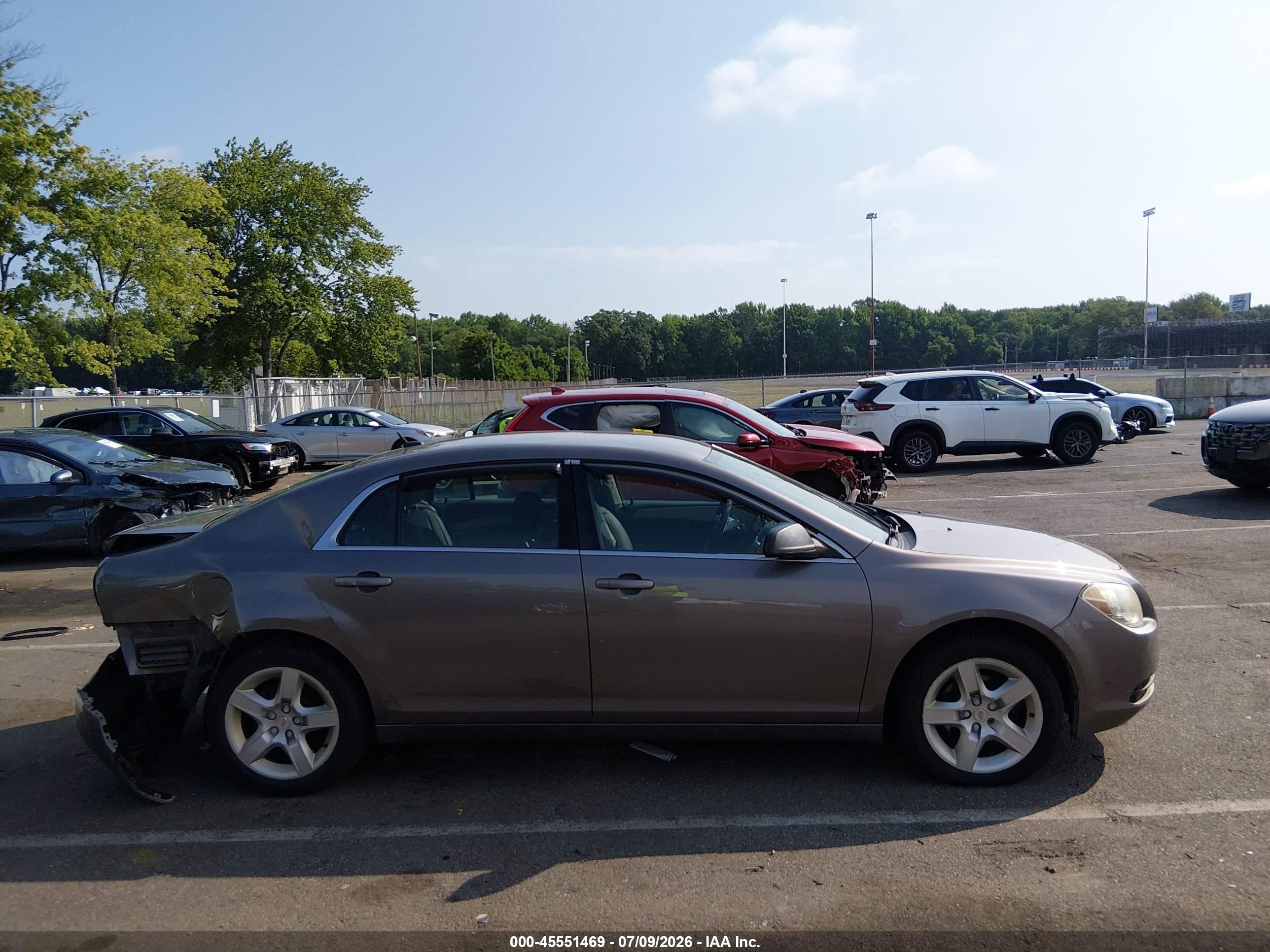 2010 Chevrolet Malibu Ls Brown vin: 1G1ZB5EB0AF280051