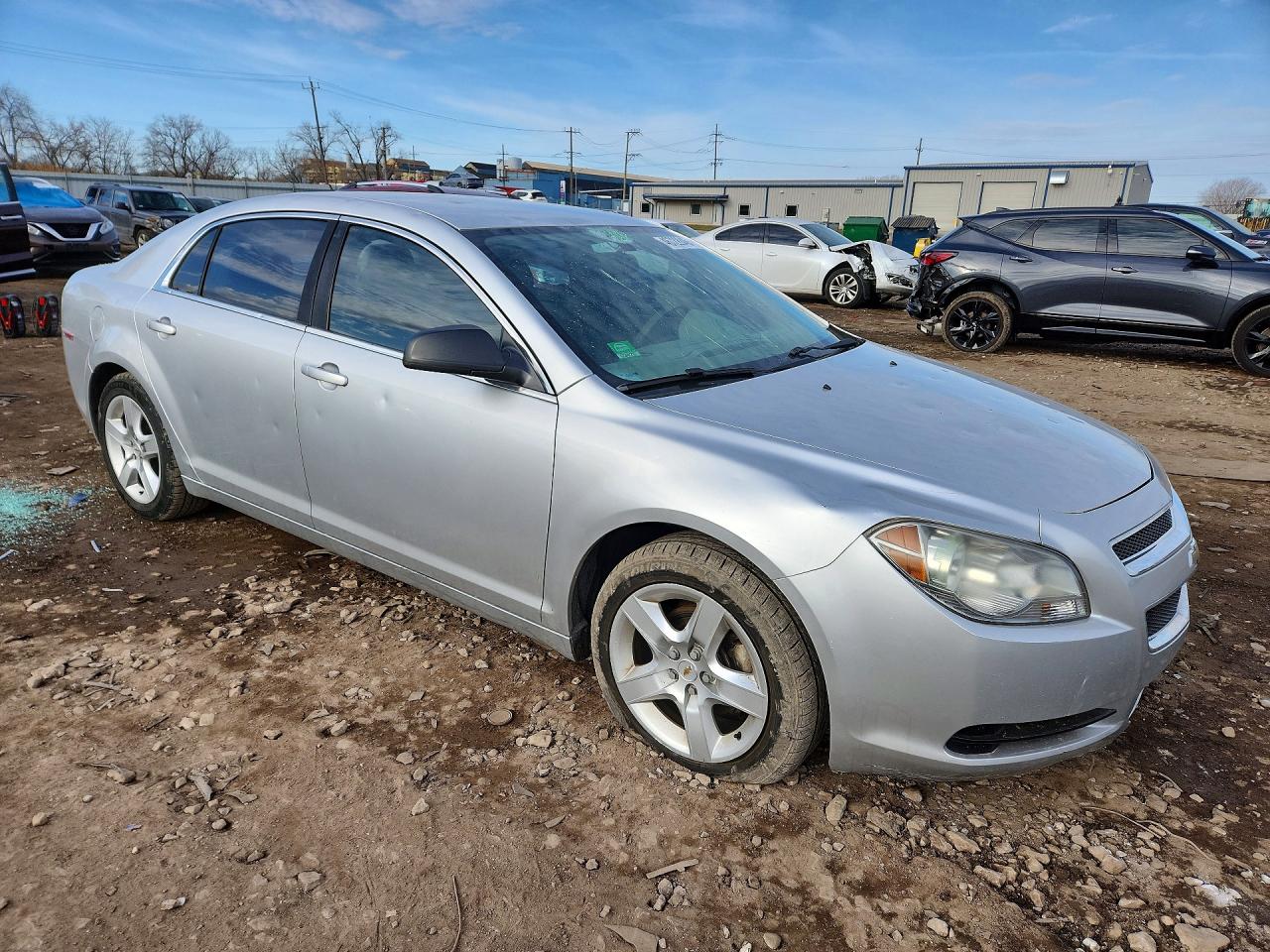2010 Chevrolet Malibu Ls Silver vin: 1G1ZB5EB1A4135368