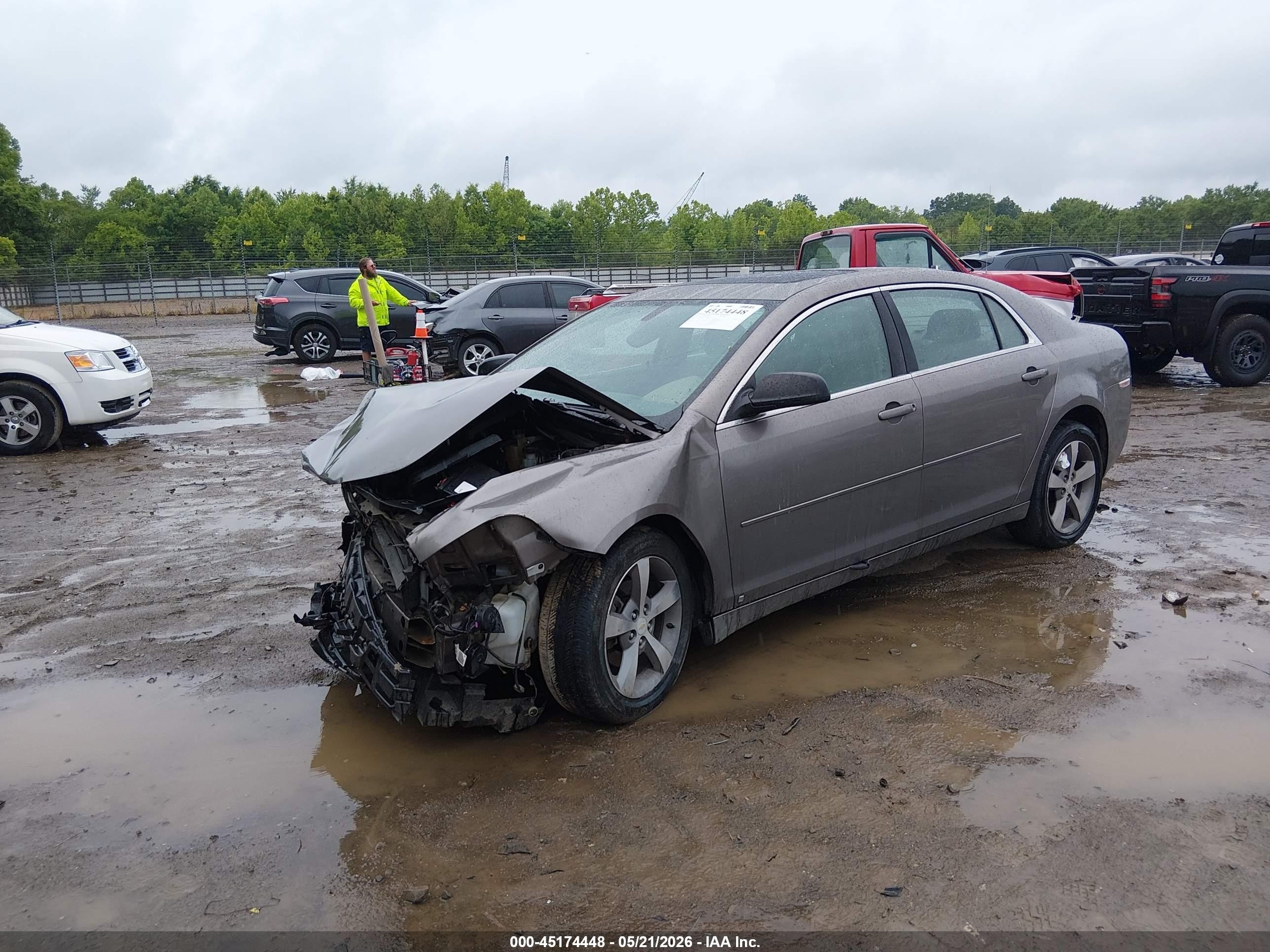 2010 Chevrolet Malibu Ls Gray vin: 1G1ZB5EB1AF103380
