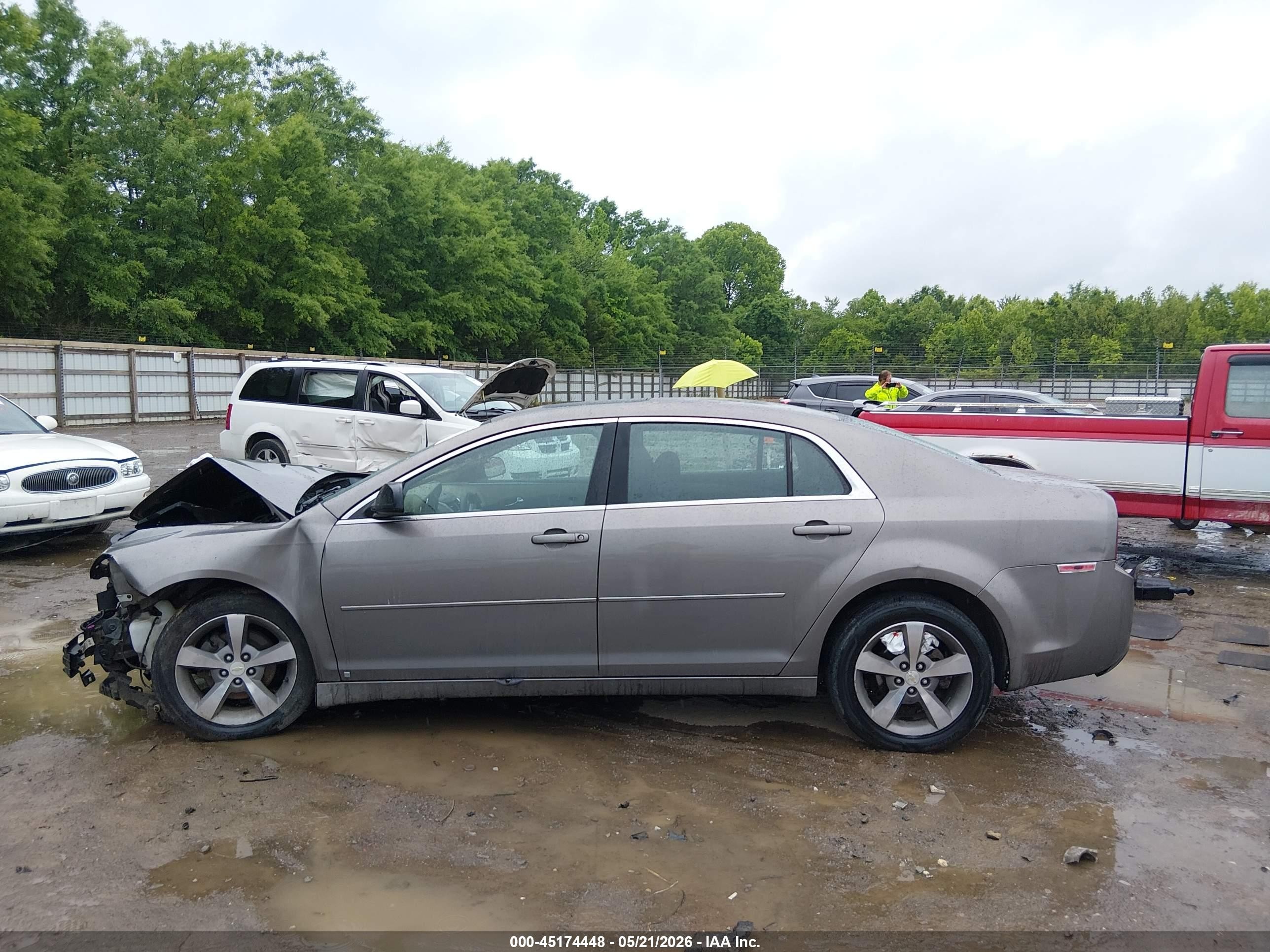 2010 Chevrolet Malibu Ls Gray vin: 1G1ZB5EB1AF103380