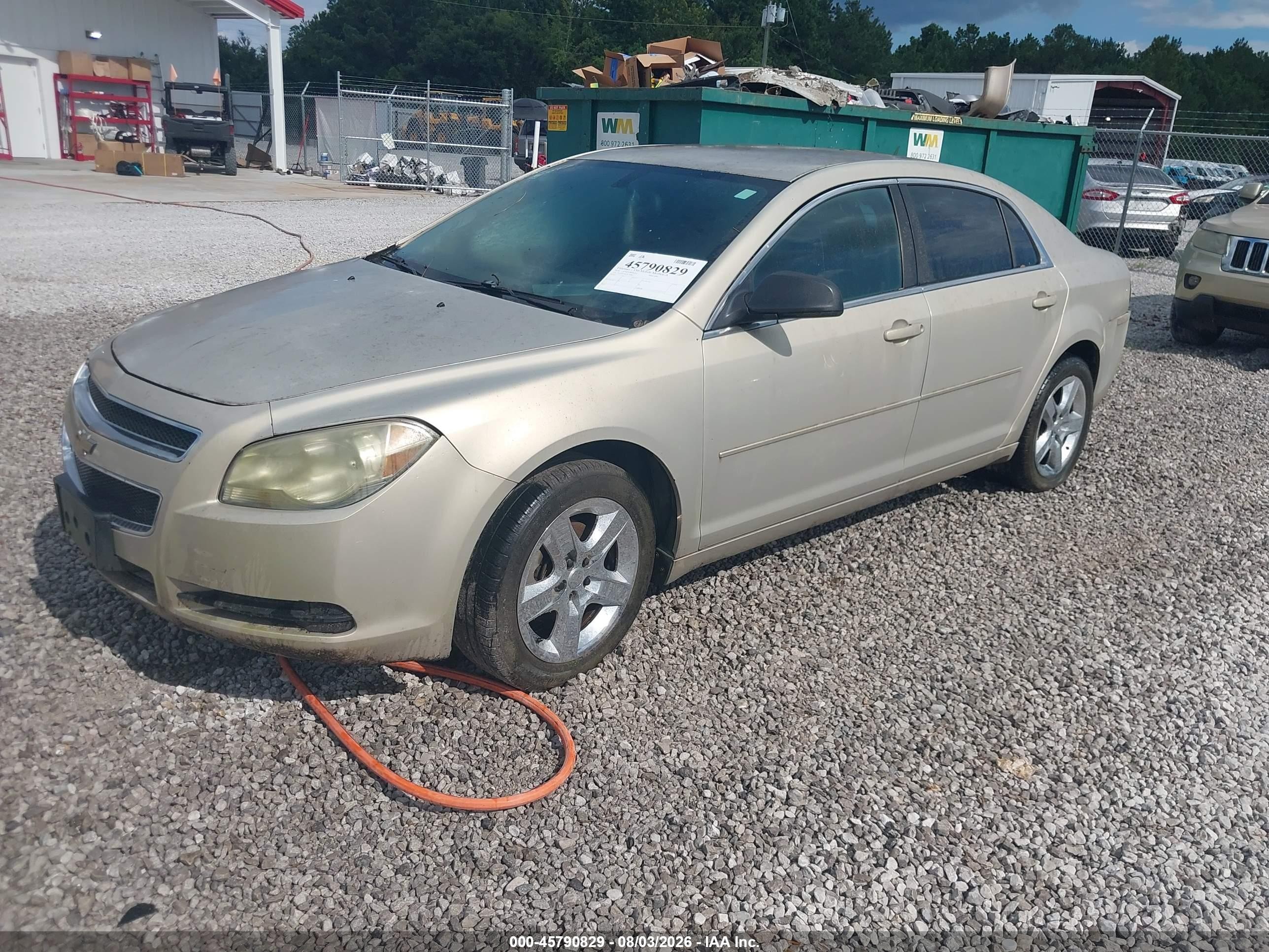 2010 Chevrolet Malibu Ls Beige vin: 1G1ZB5EB1AF140865