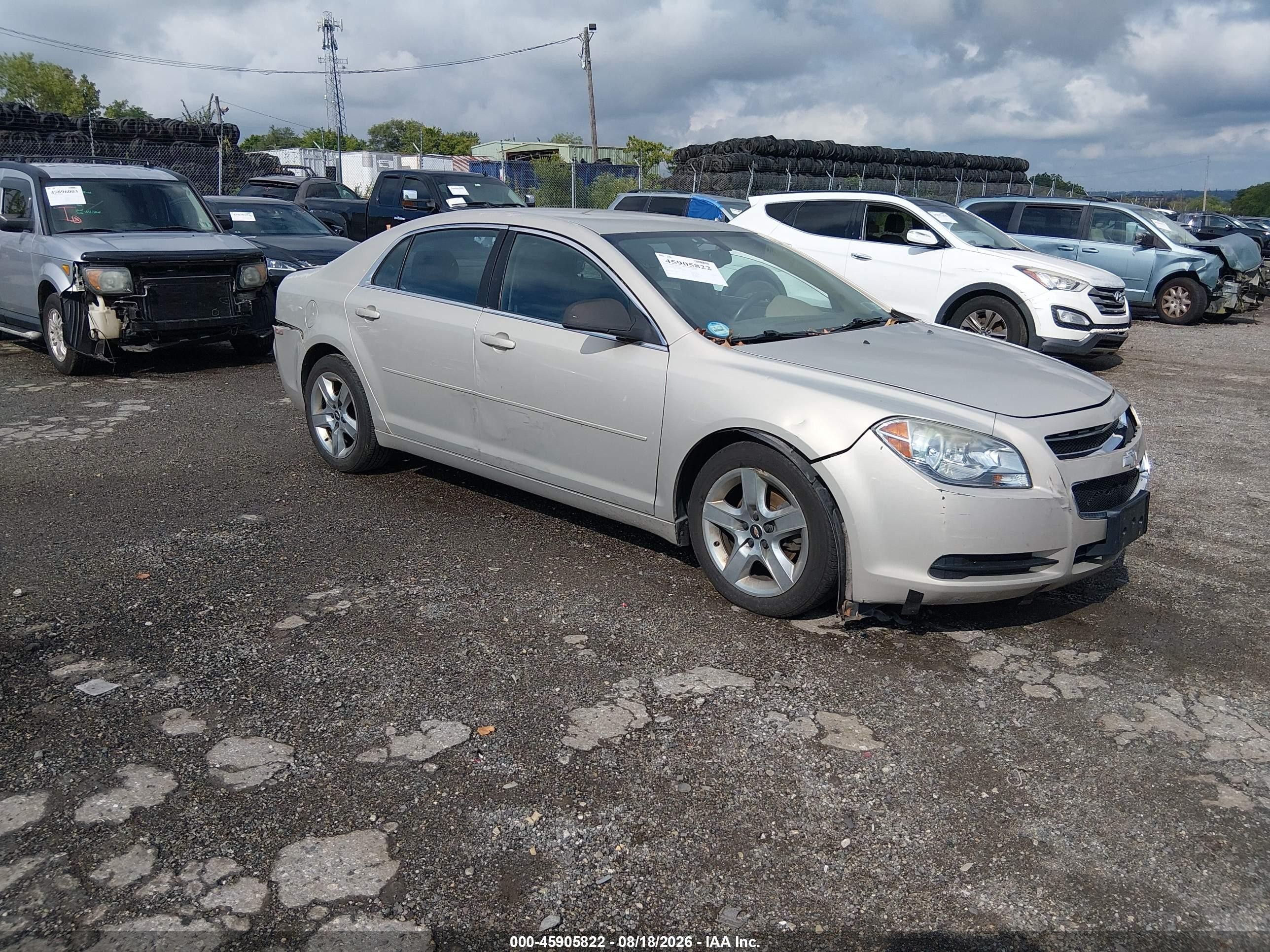 2010 Chevrolet Malibu Ls Brown vin: 1G1ZB5EB1AF260486