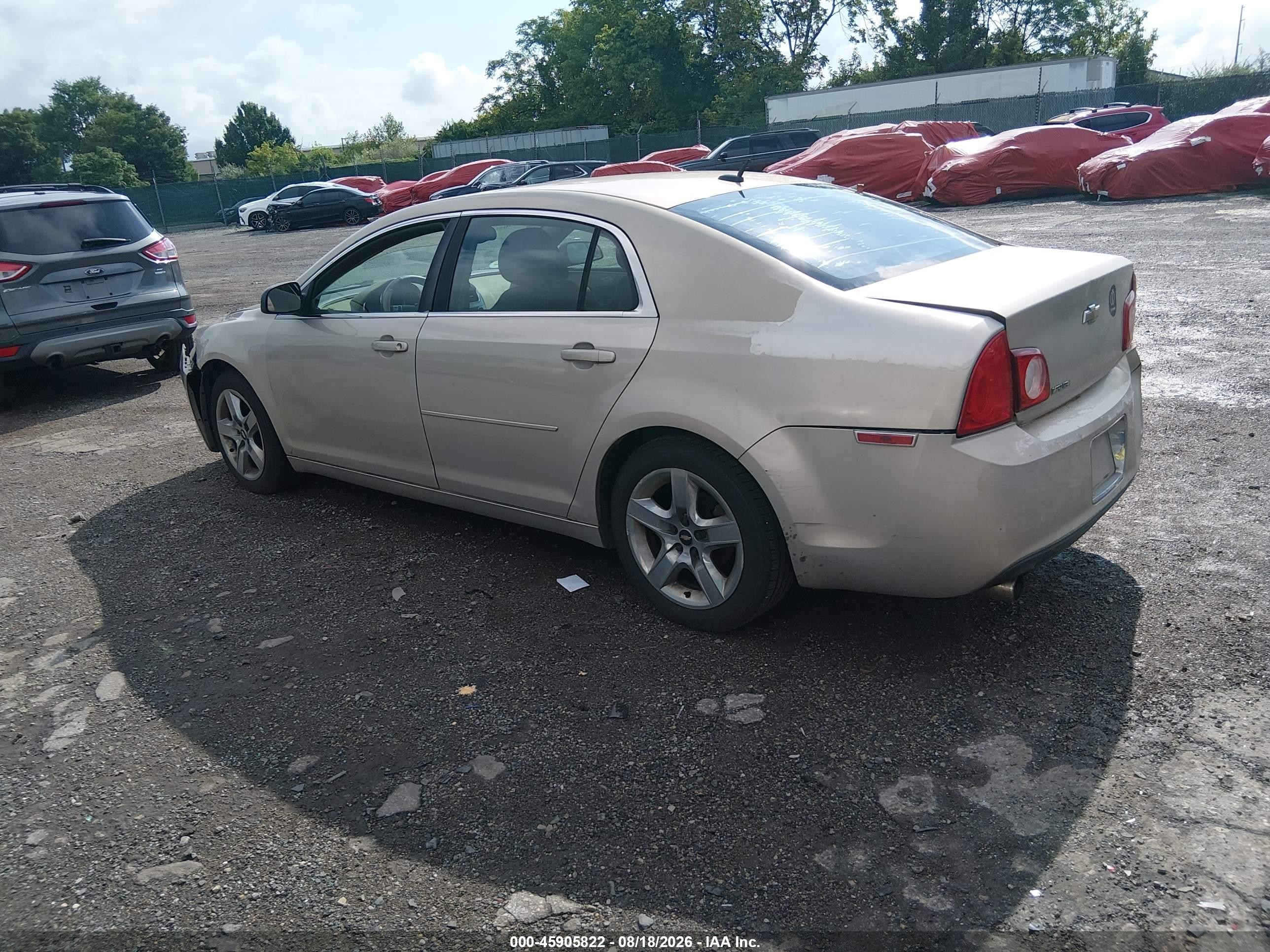 2010 Chevrolet Malibu Ls Brown vin: 1G1ZB5EB1AF260486