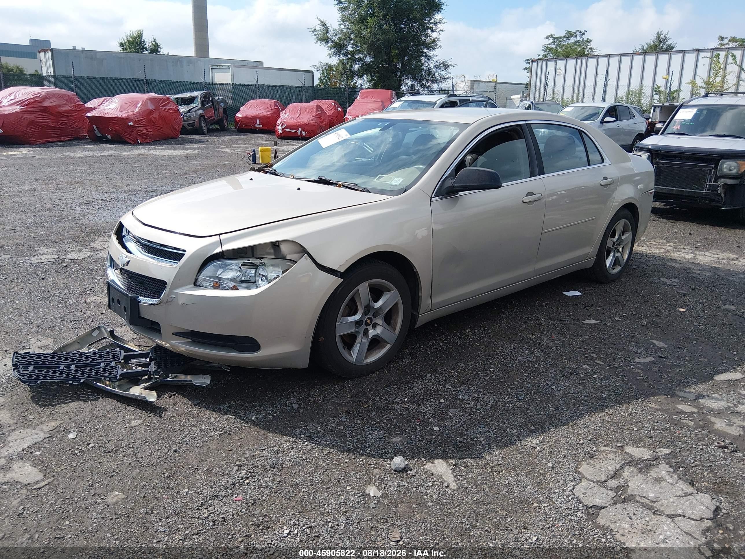 2010 Chevrolet Malibu Ls Brown vin: 1G1ZB5EB1AF260486