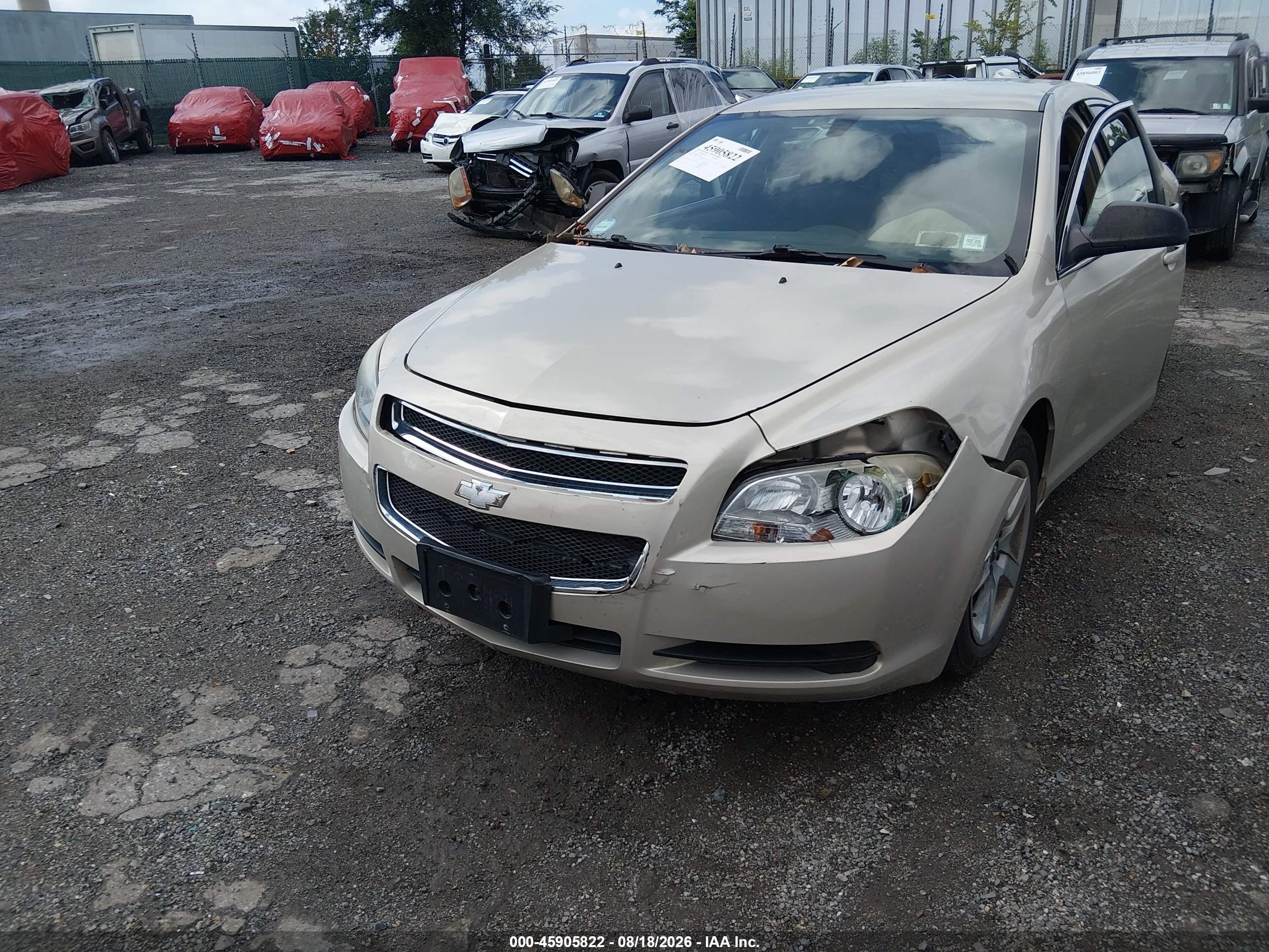 2010 Chevrolet Malibu Ls Brown vin: 1G1ZB5EB1AF260486