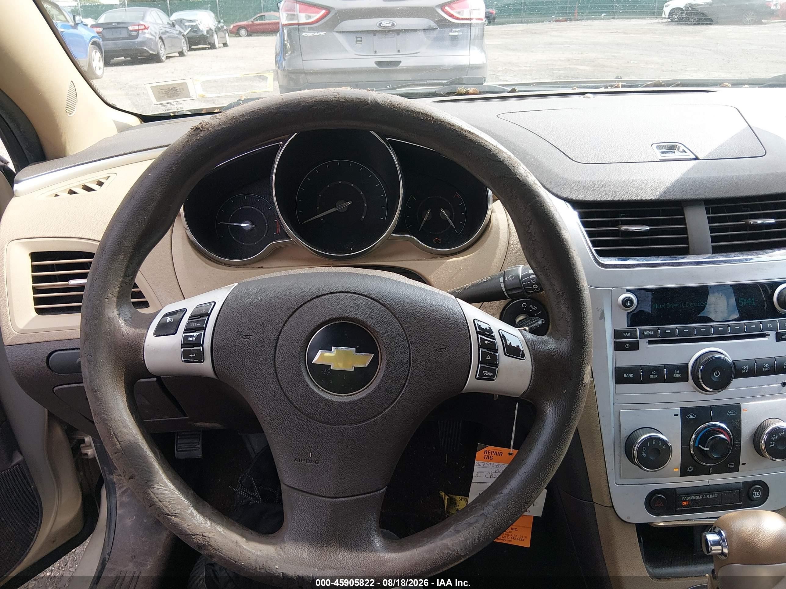 2010 Chevrolet Malibu Ls Brown vin: 1G1ZB5EB1AF260486