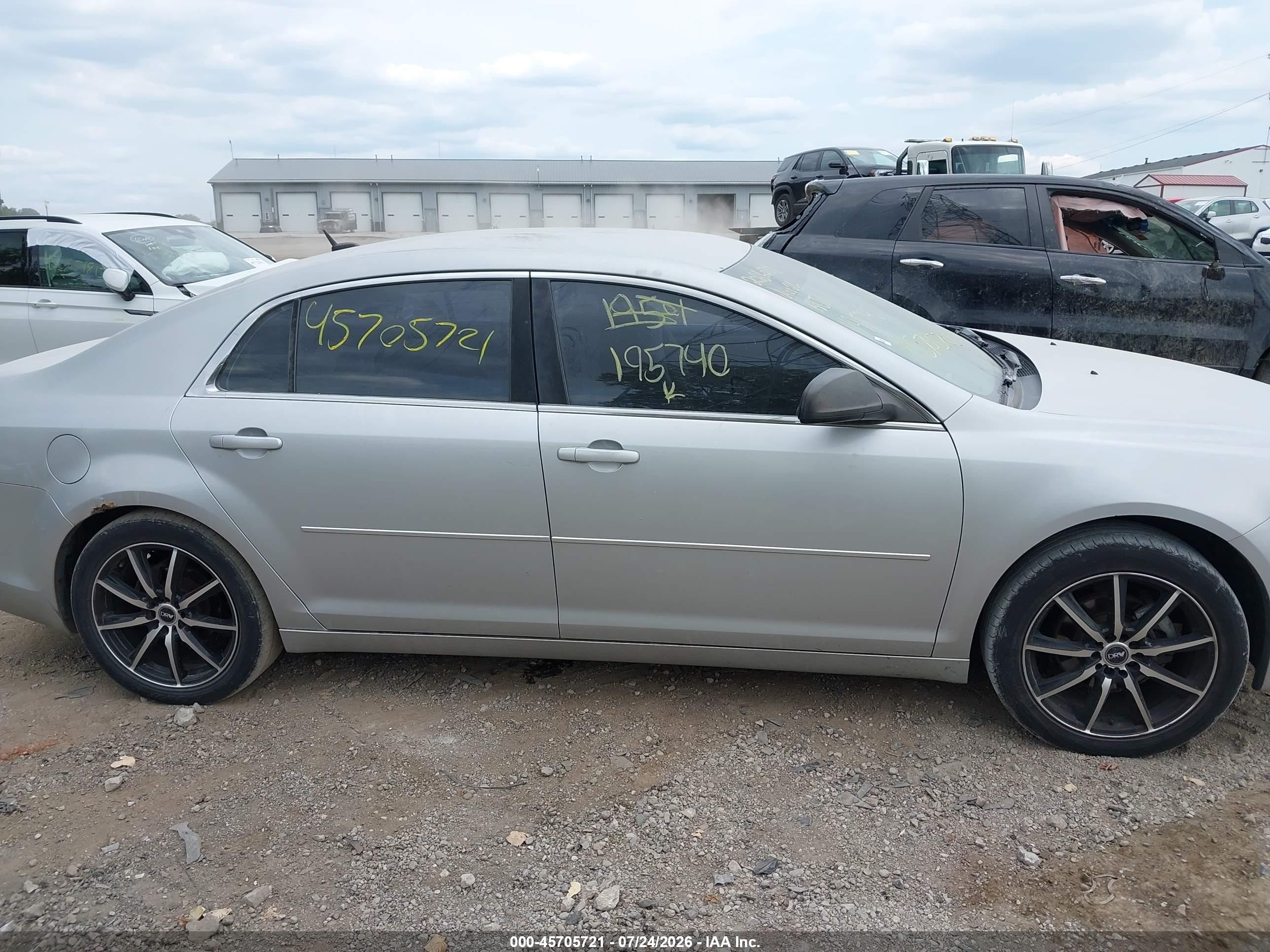 2010 Chevrolet Malibu Ls Silver vin: 1G1ZB5EB3AF195740