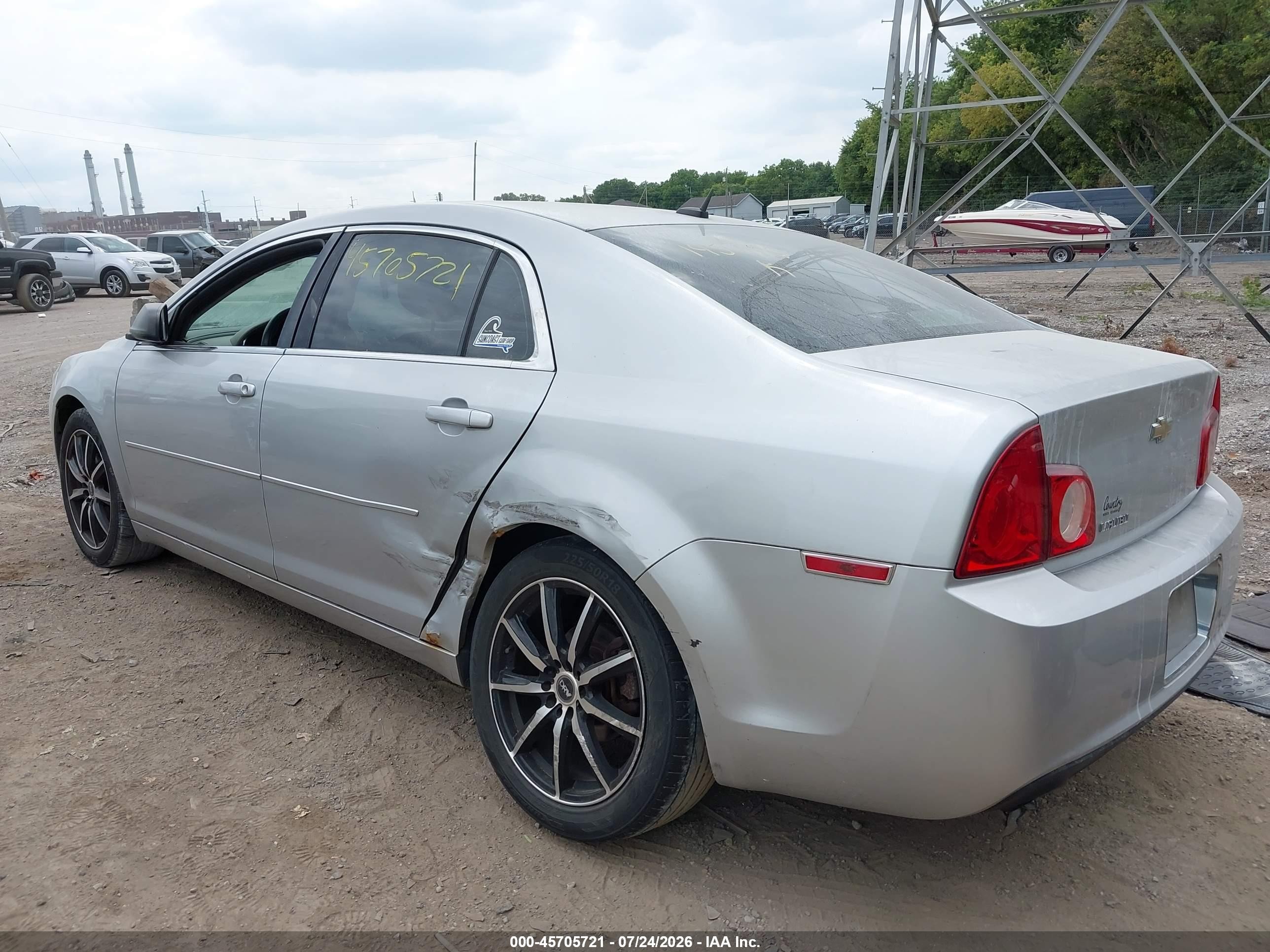 2010 Chevrolet Malibu Ls Silver vin: 1G1ZB5EB3AF195740