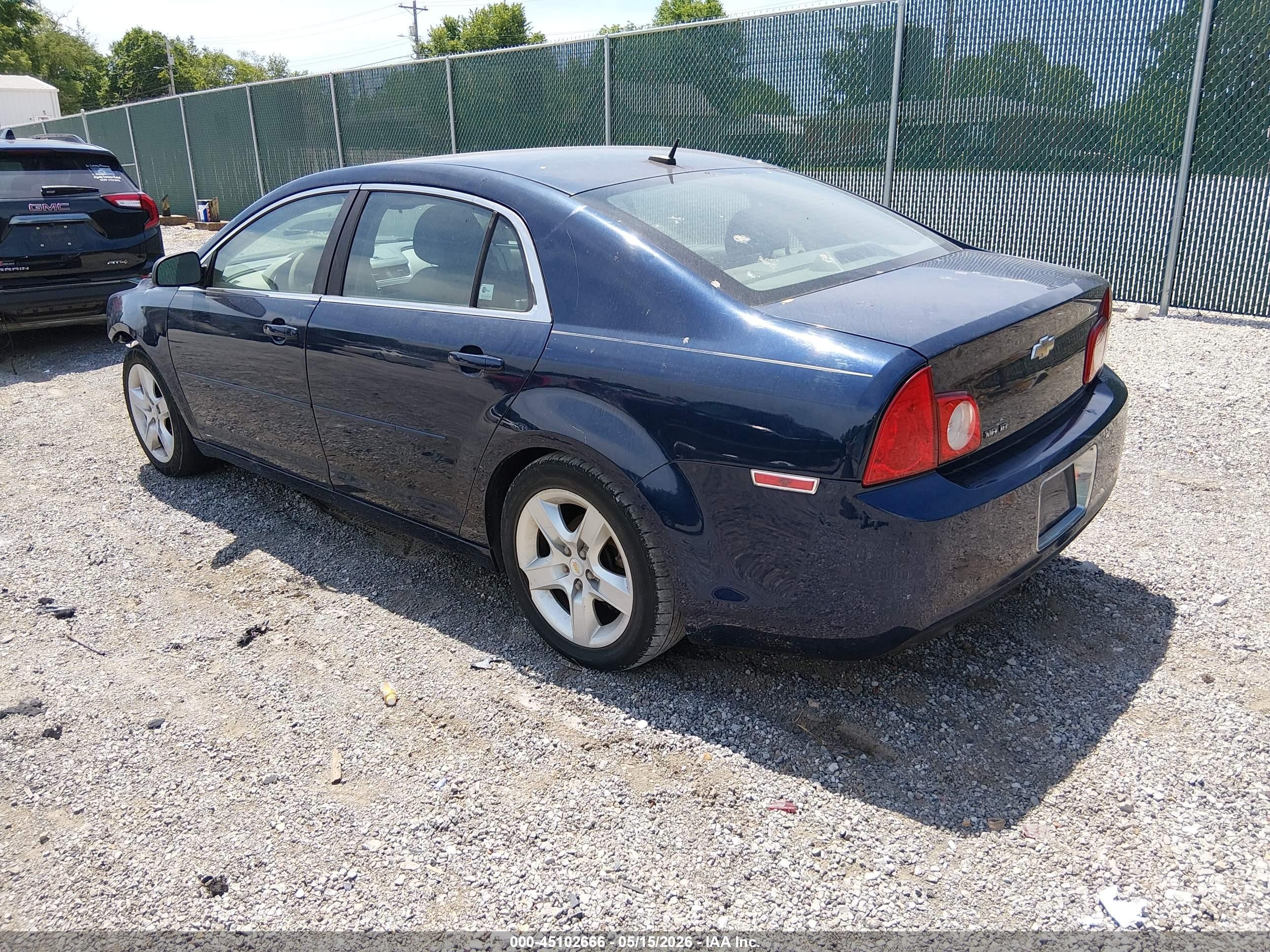 2010 Chevrolet Malibu Ls Dark Blue vin: 1G1ZB5EB3AF212102