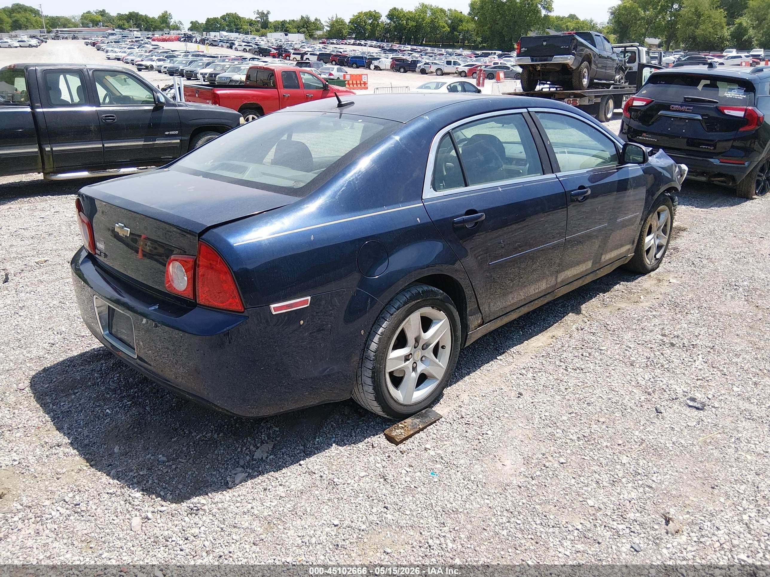 2010 Chevrolet Malibu Ls Dark Blue vin: 1G1ZB5EB3AF212102