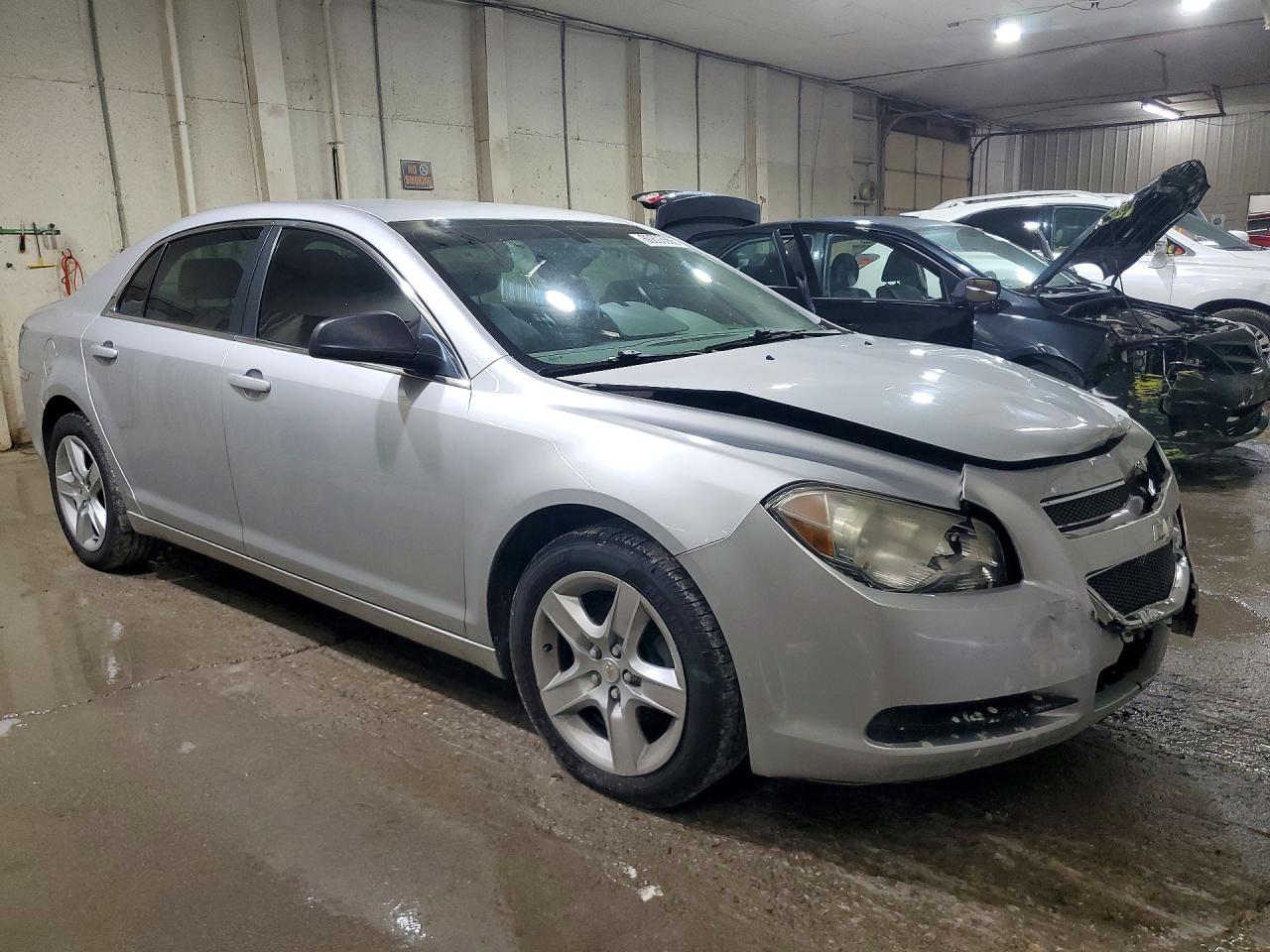 2010 Chevrolet Malibu Ls Silver vin: 1G1ZB5EB3AF260862