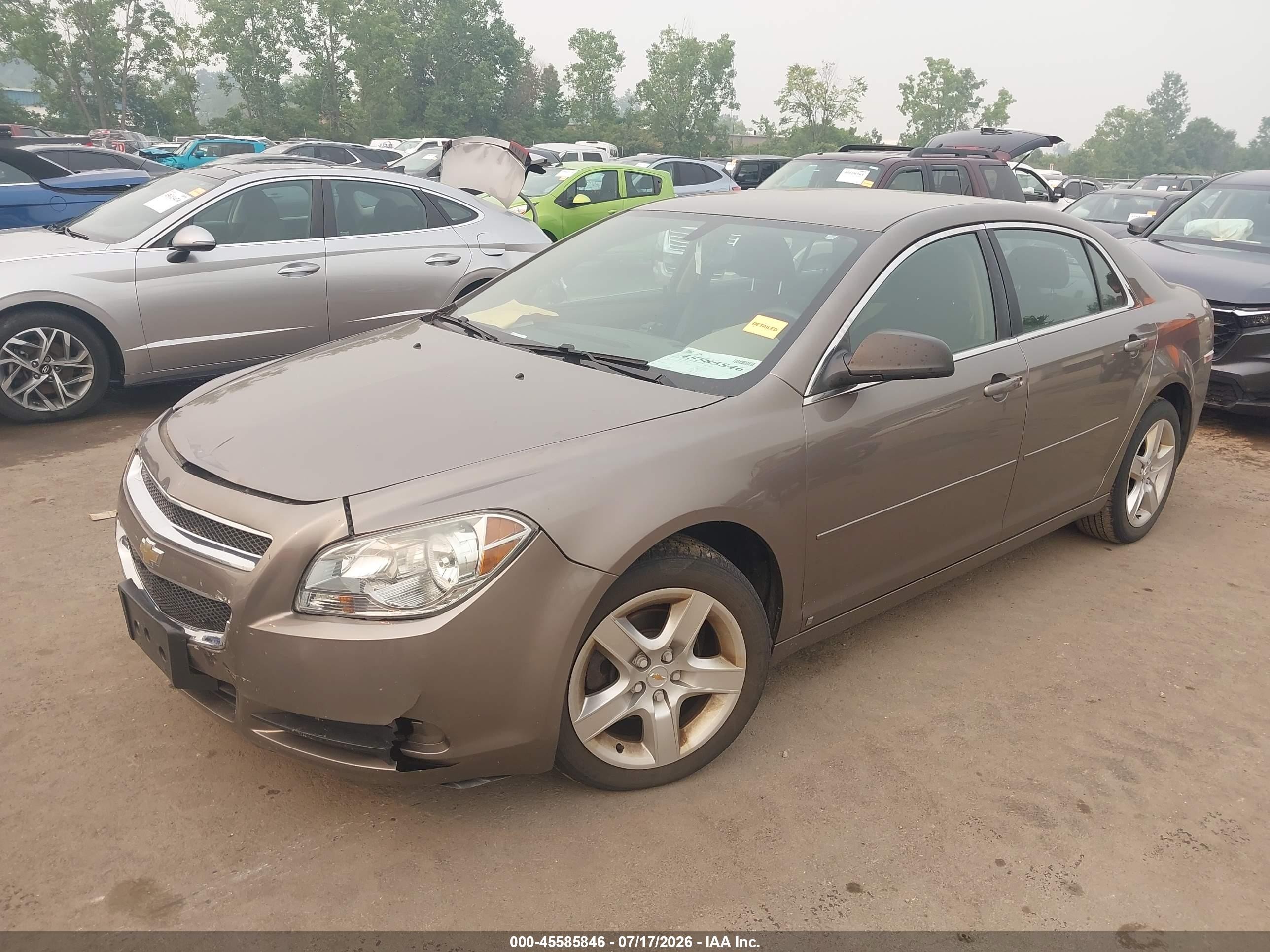2010 Chevrolet Malibu Ls Gray vin: 1G1ZB5EB4AF109531