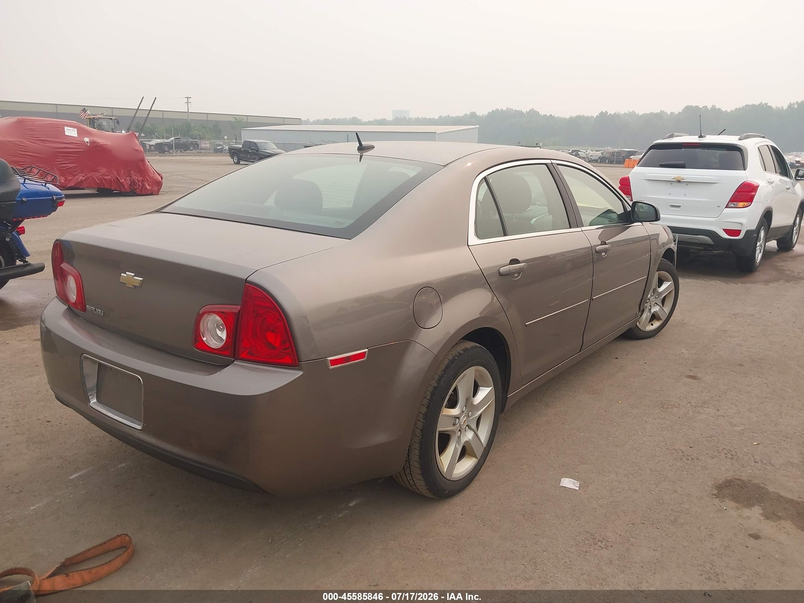 2010 Chevrolet Malibu Ls Gray vin: 1G1ZB5EB4AF109531