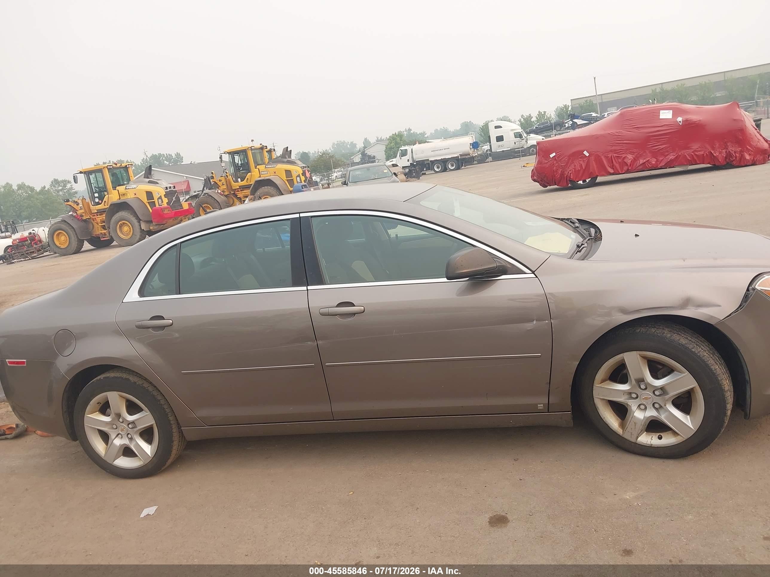 2010 Chevrolet Malibu Ls Gray vin: 1G1ZB5EB4AF109531
