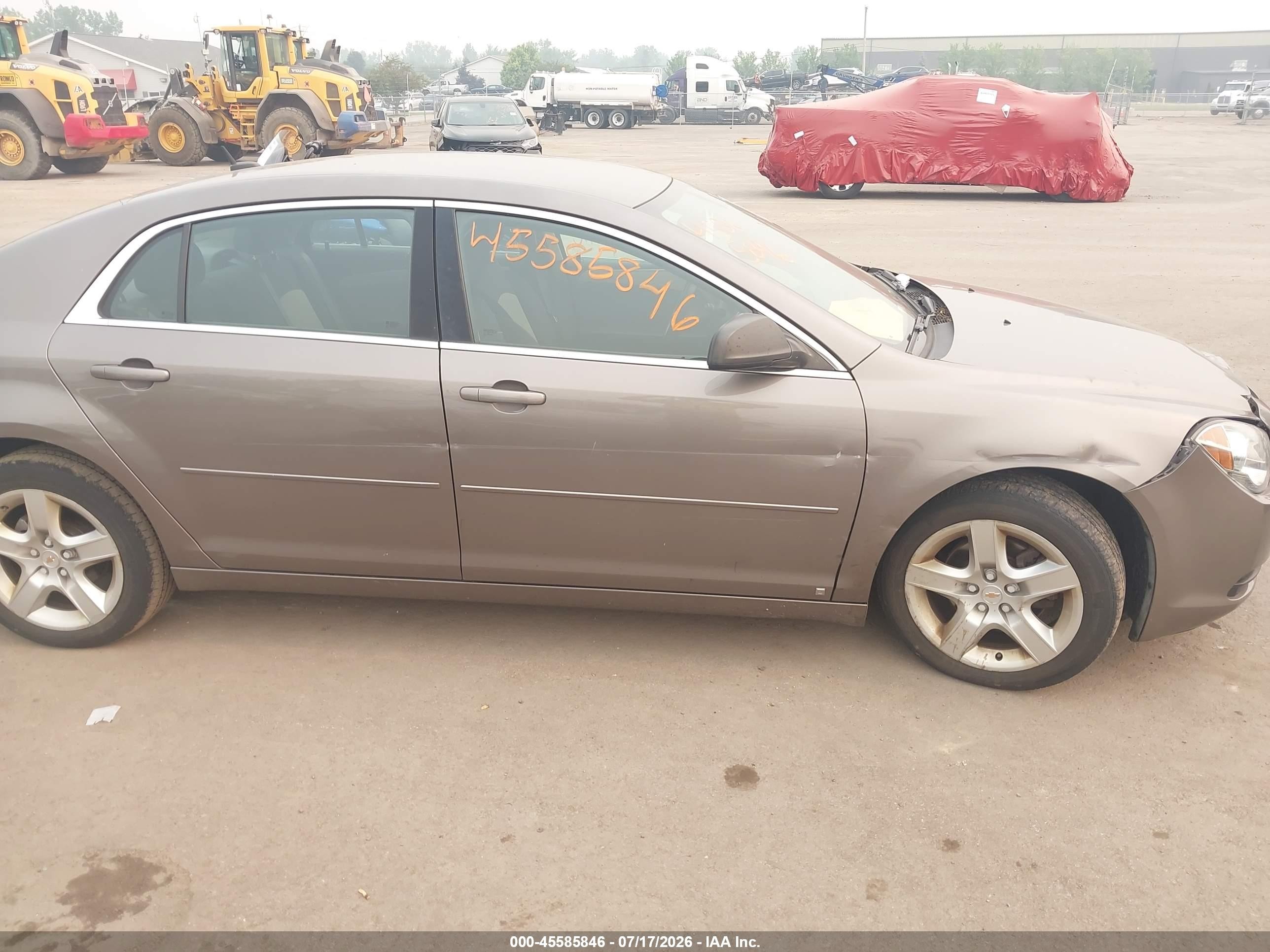 2010 Chevrolet Malibu Ls Gray vin: 1G1ZB5EB4AF109531