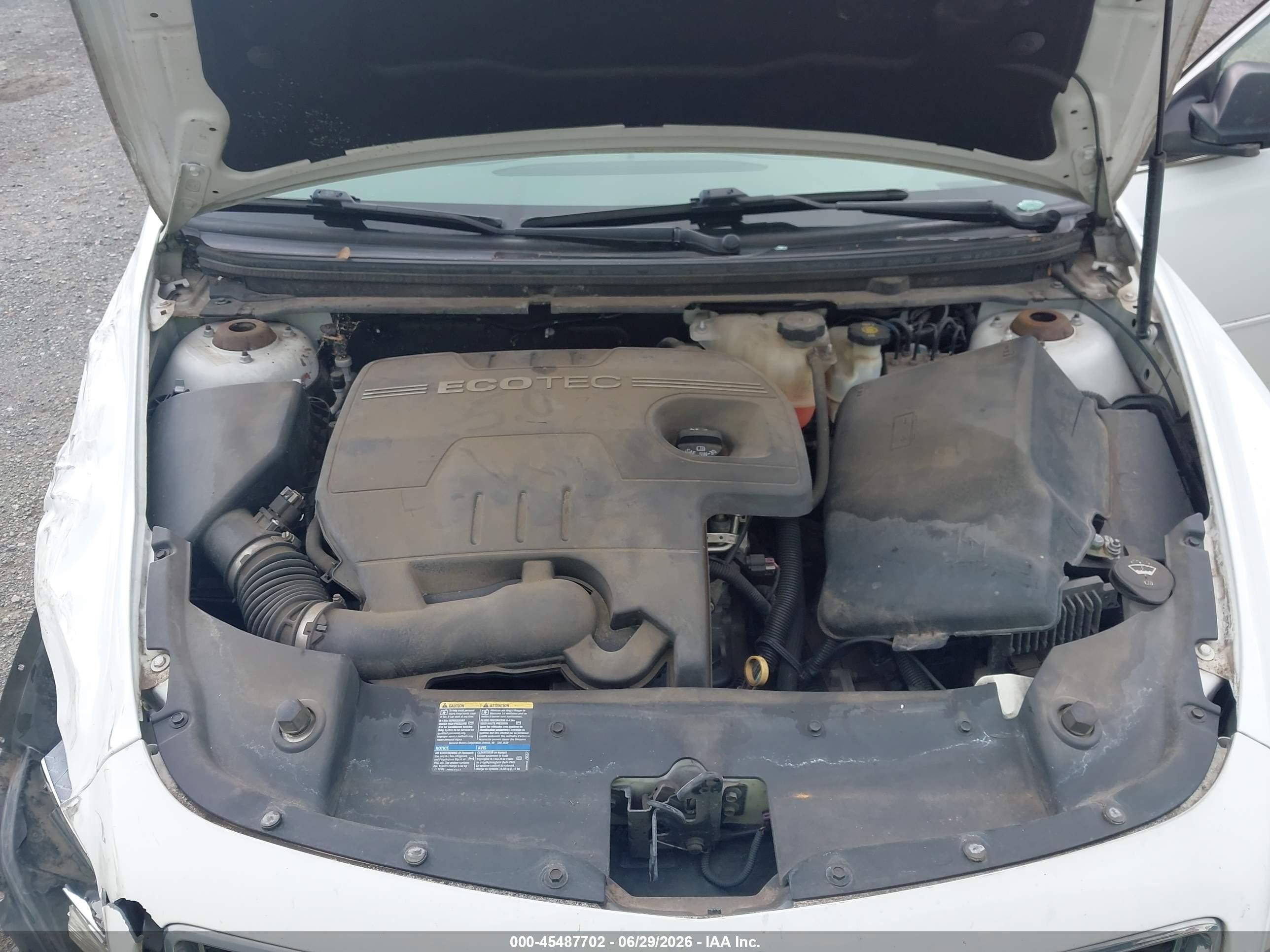 2010 Chevrolet Malibu Ls White vin: 1G1ZB5EB5AF110512