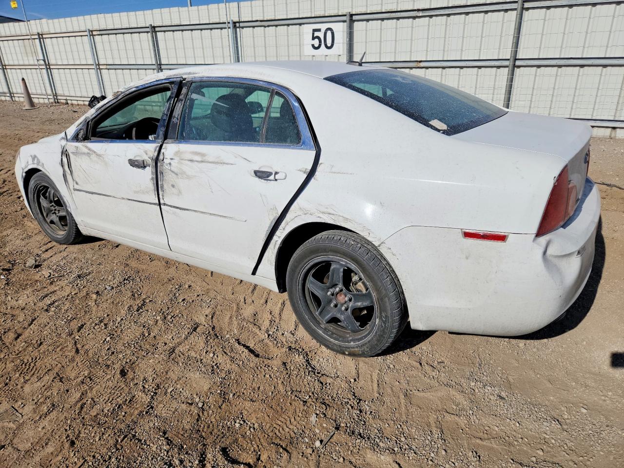 2010 Chevrolet Malibu Ls White vin: 1G1ZB5EB5AF261527
