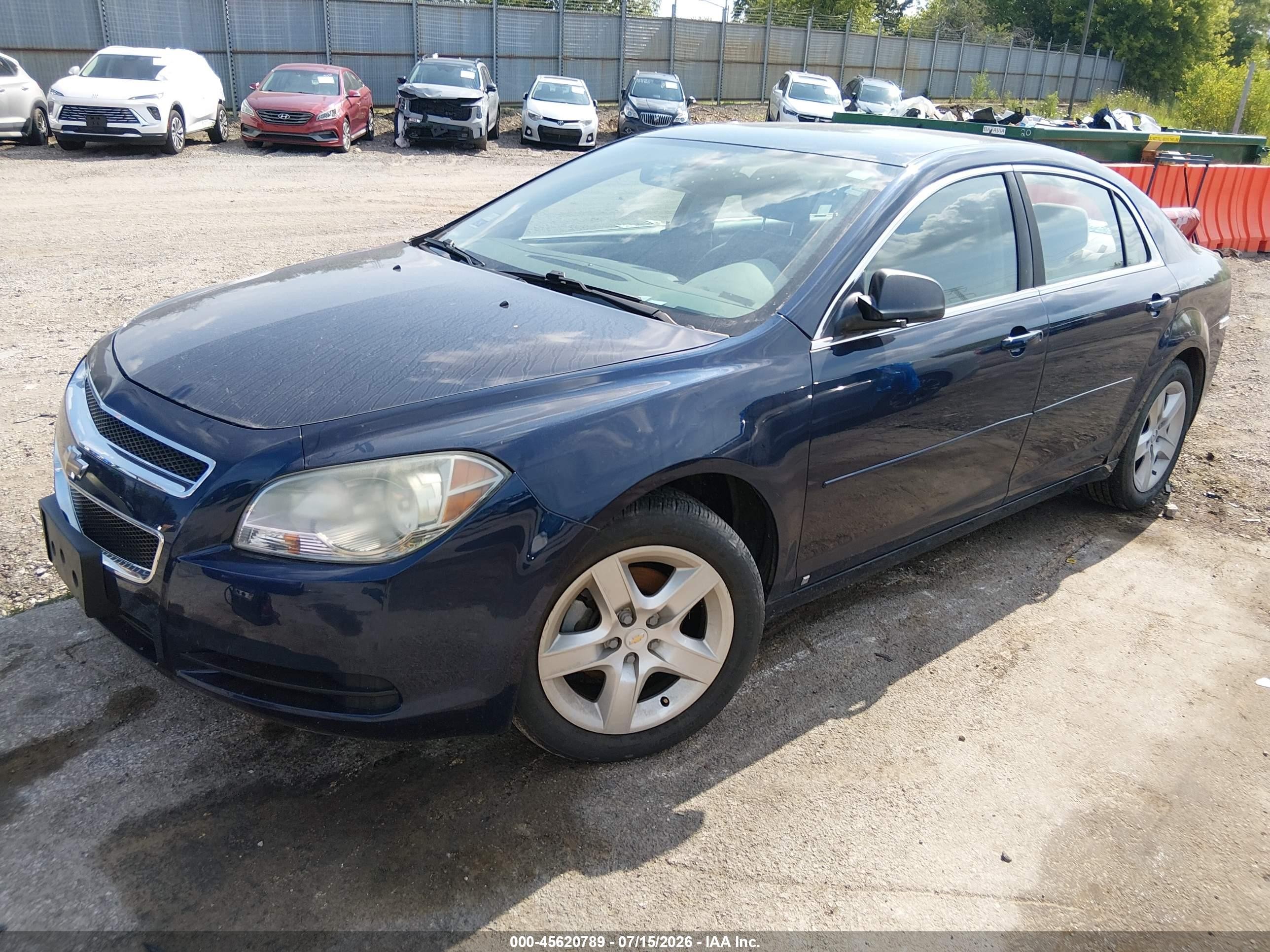 2010 Chevrolet Malibu Ls Dark Blue vin: 1G1ZB5EB6AF111894