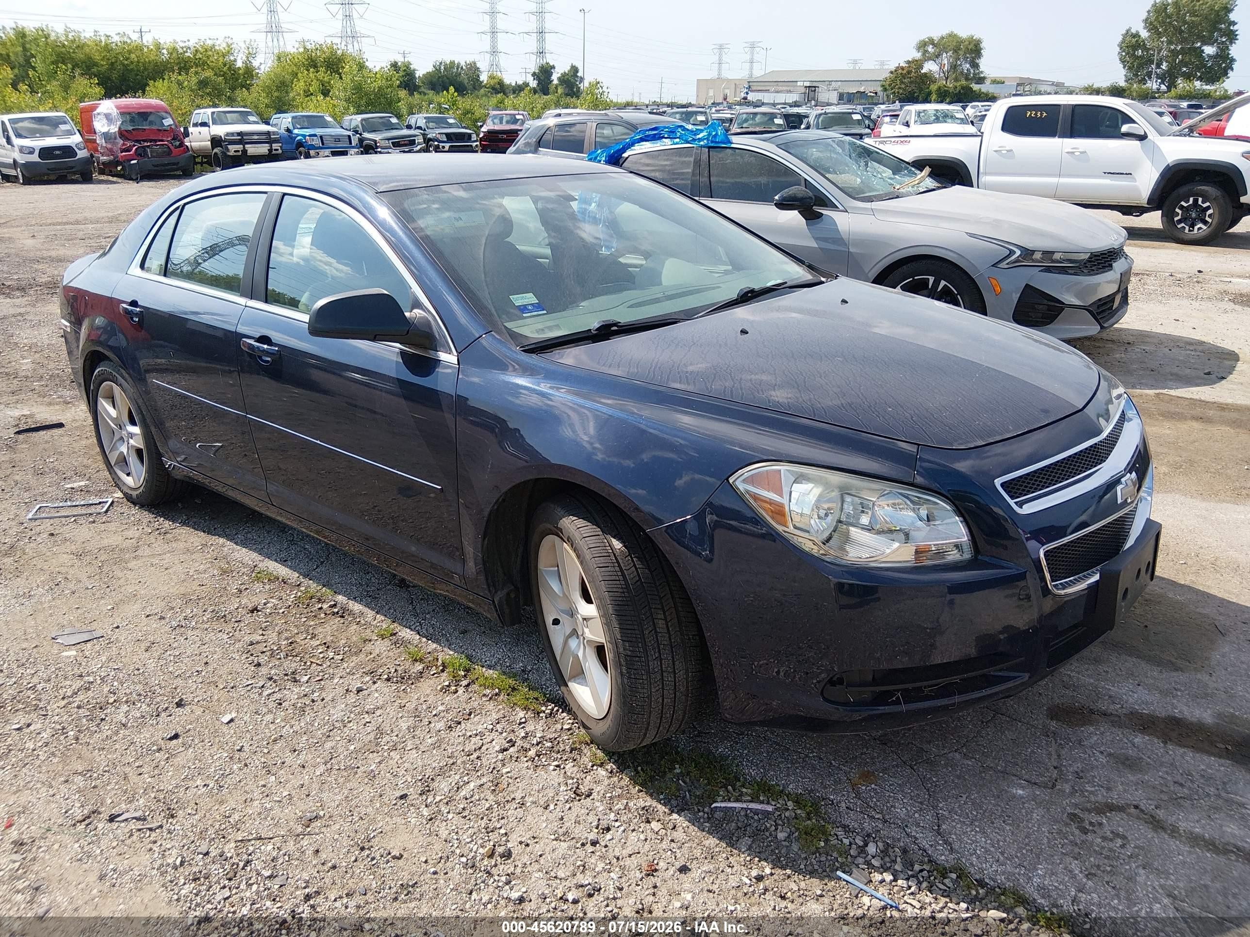 2010 Chevrolet Malibu Ls Dark Blue vin: 1G1ZB5EB6AF111894