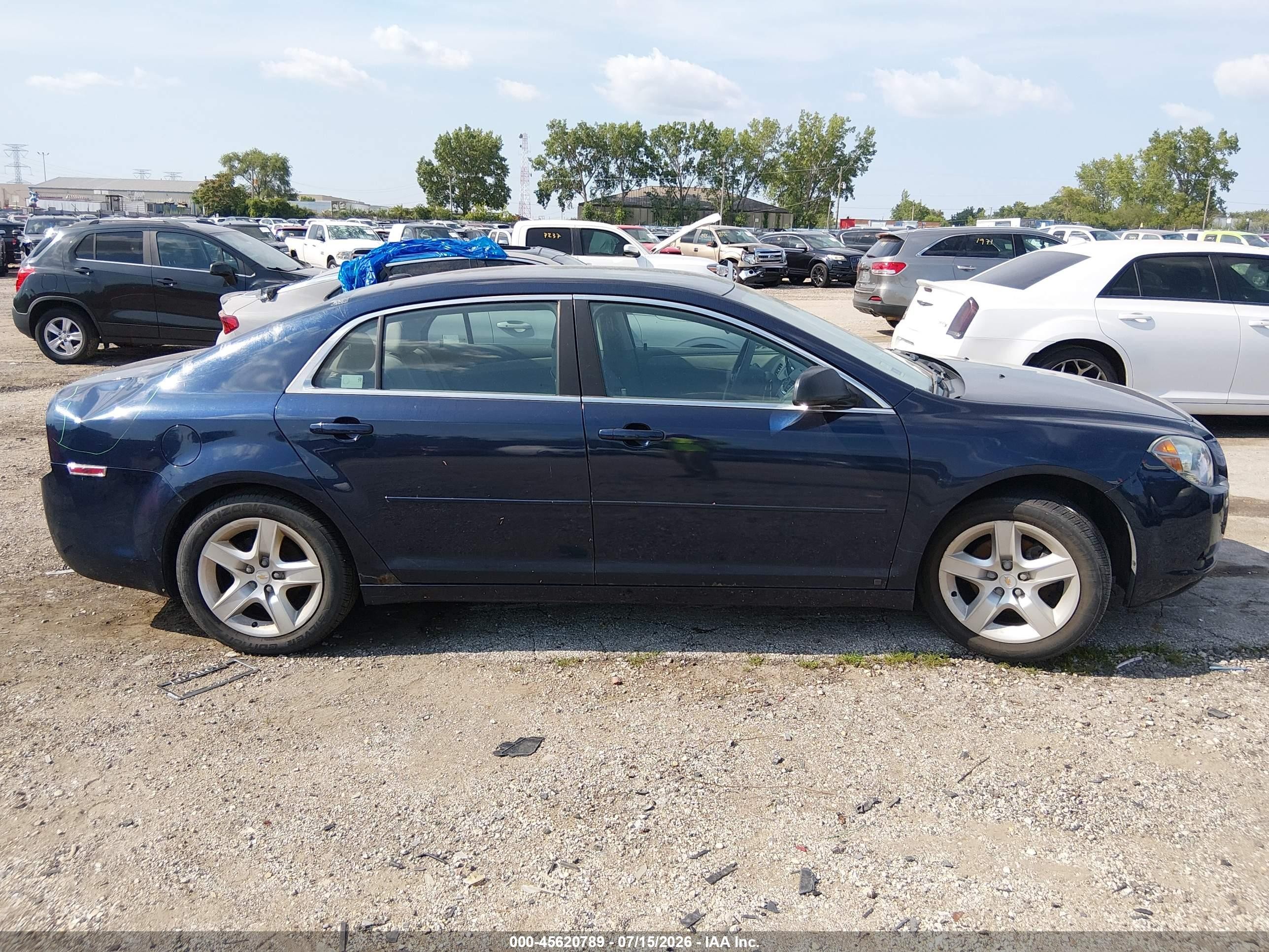 2010 Chevrolet Malibu Ls Dark Blue vin: 1G1ZB5EB6AF111894