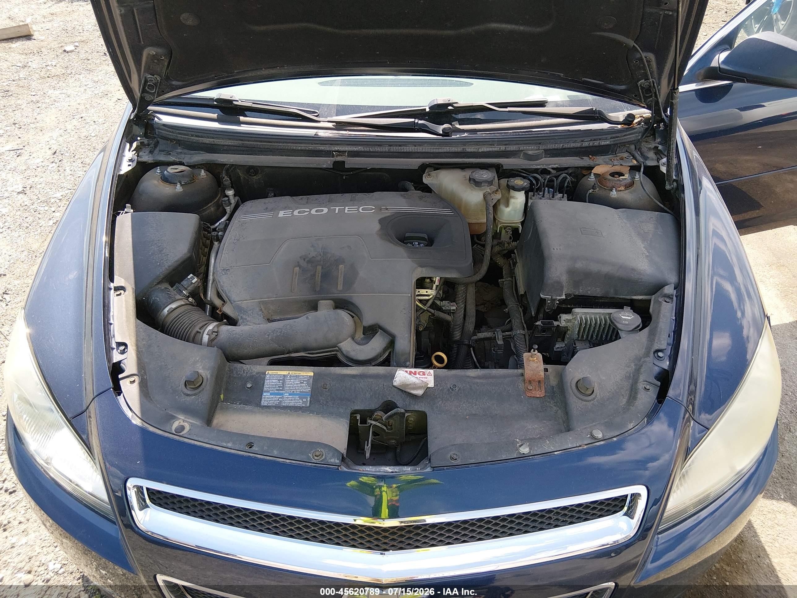 2010 Chevrolet Malibu Ls Dark Blue vin: 1G1ZB5EB6AF111894