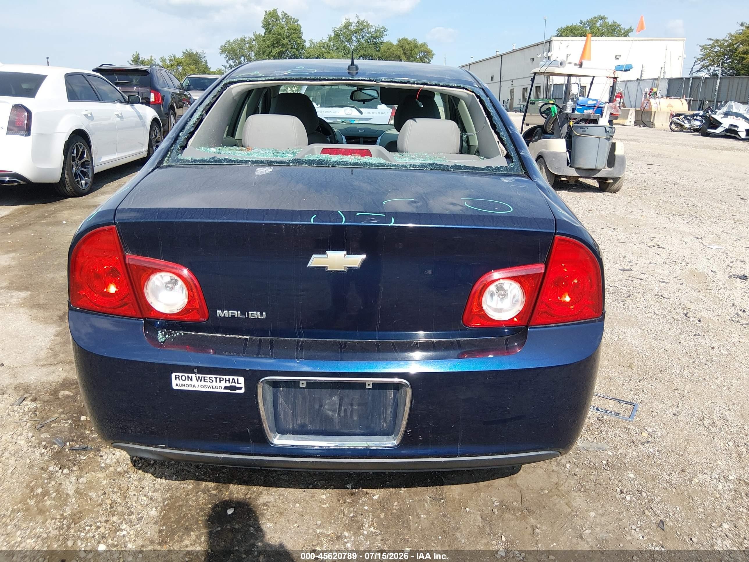 2010 Chevrolet Malibu Ls Dark Blue vin: 1G1ZB5EB6AF111894