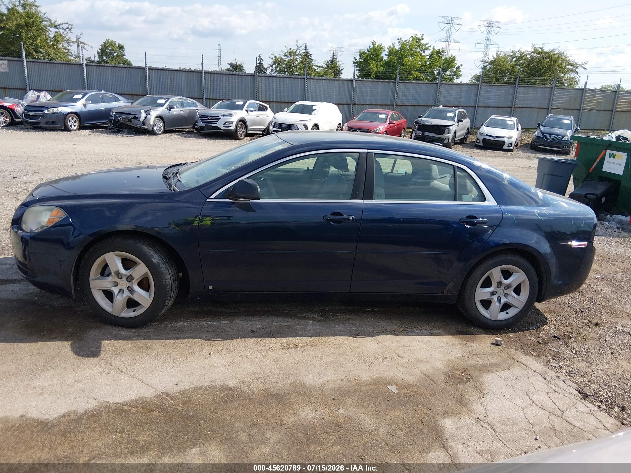 2010 Chevrolet Malibu Ls Dark Blue vin: 1G1ZB5EB6AF111894