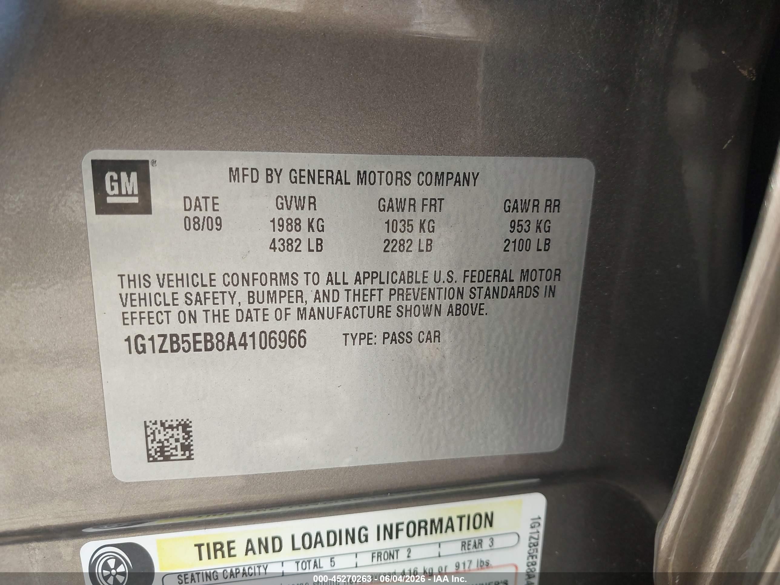 2010 Chevrolet Malibu Ls Gray vin: 1G1ZB5EB8A4106966
