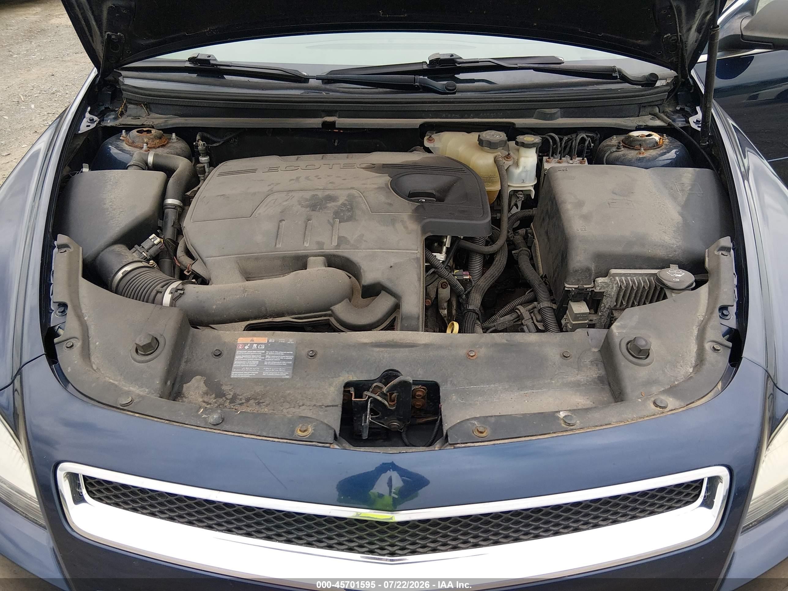 2010 Chevrolet Malibu Ls Dark Blue vin: 1G1ZB5EB8AF223354