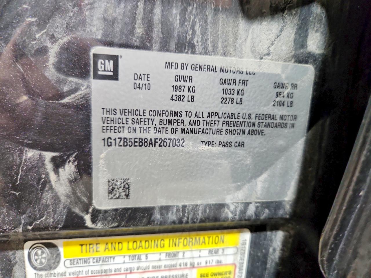 2010 Chevrolet Malibu Ls Gray vin: 1G1ZB5EB8AF267032