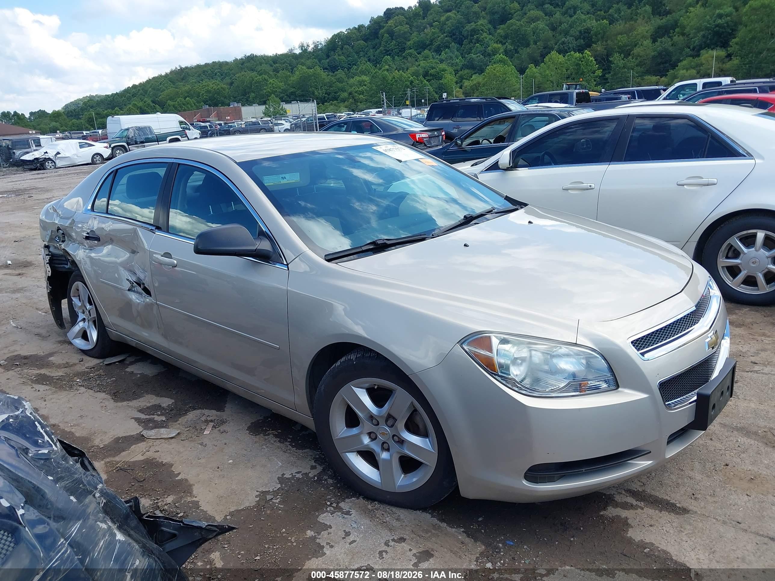 2010 Chevrolet Malibu Ls Beige vin: 1G1ZB5EB9AF216705