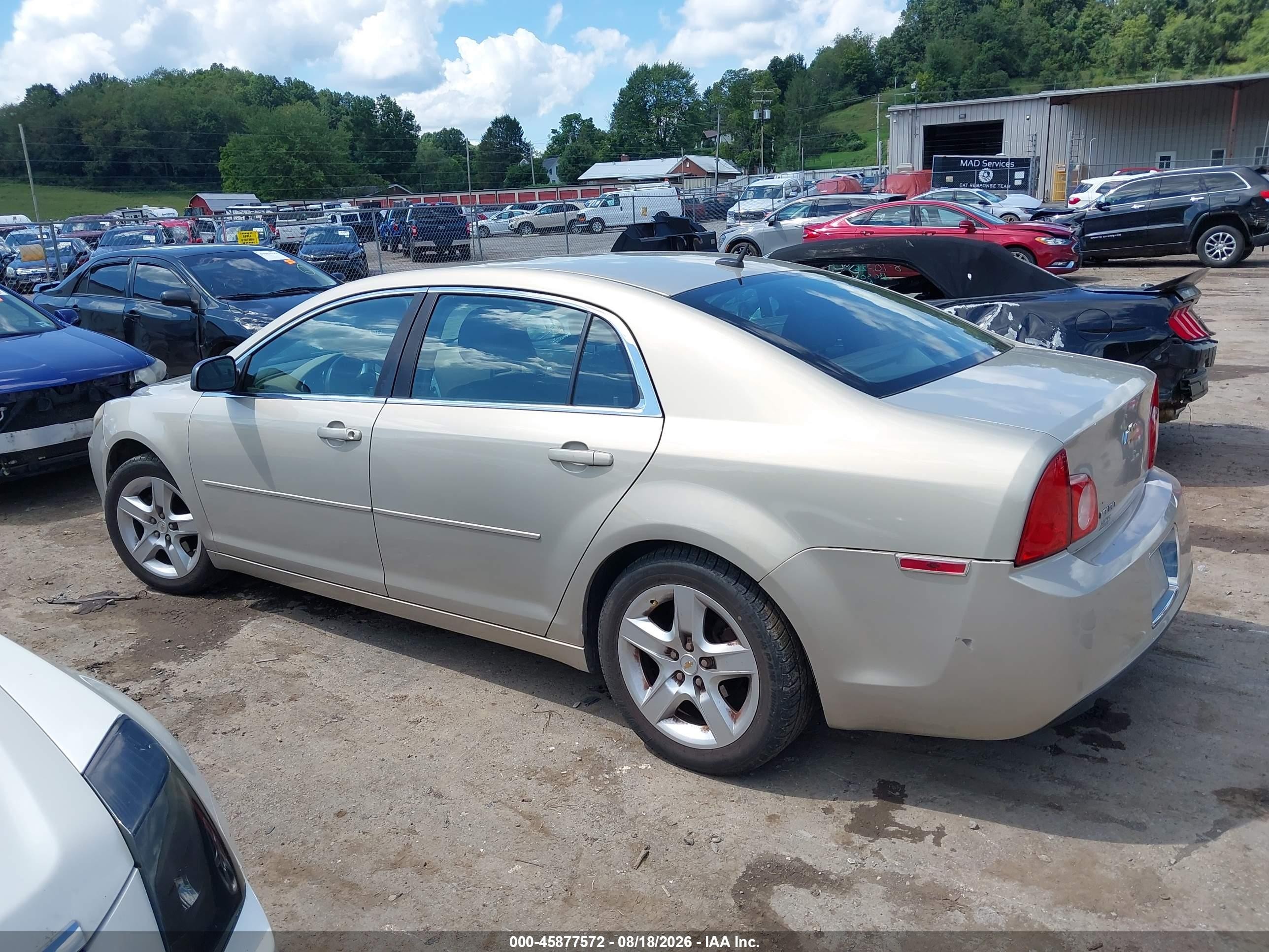 2010 Chevrolet Malibu Ls Beige vin: 1G1ZB5EB9AF216705