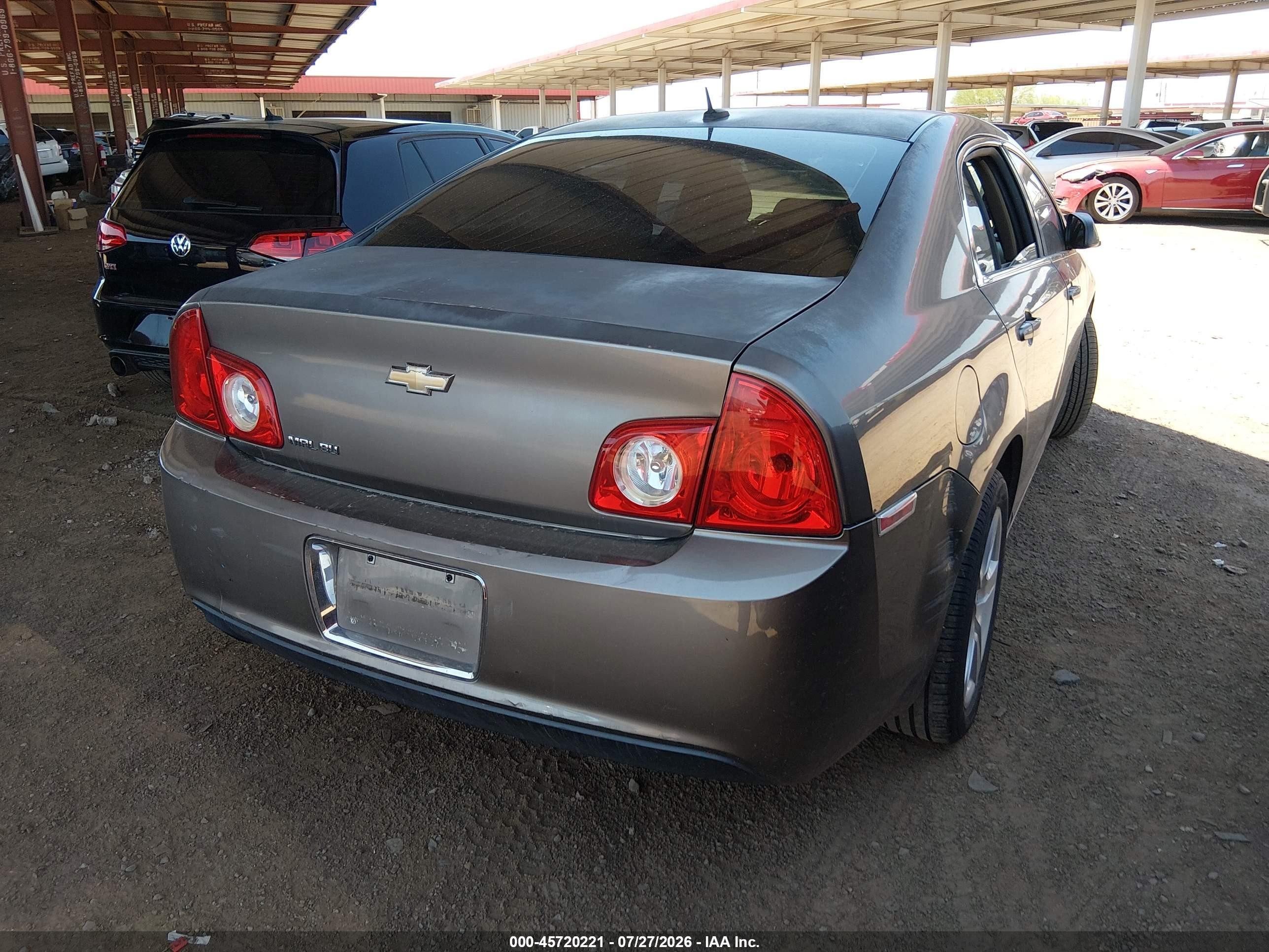 2010 Chevrolet Malibu Ls Gray vin: 1G1ZB5EB9AF256251