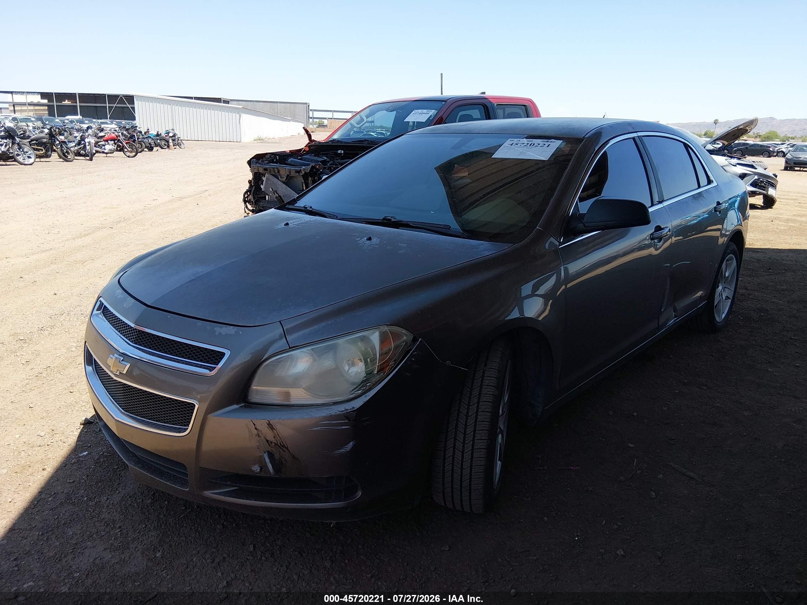 2010 Chevrolet Malibu Ls Gray vin: 1G1ZB5EB9AF256251
