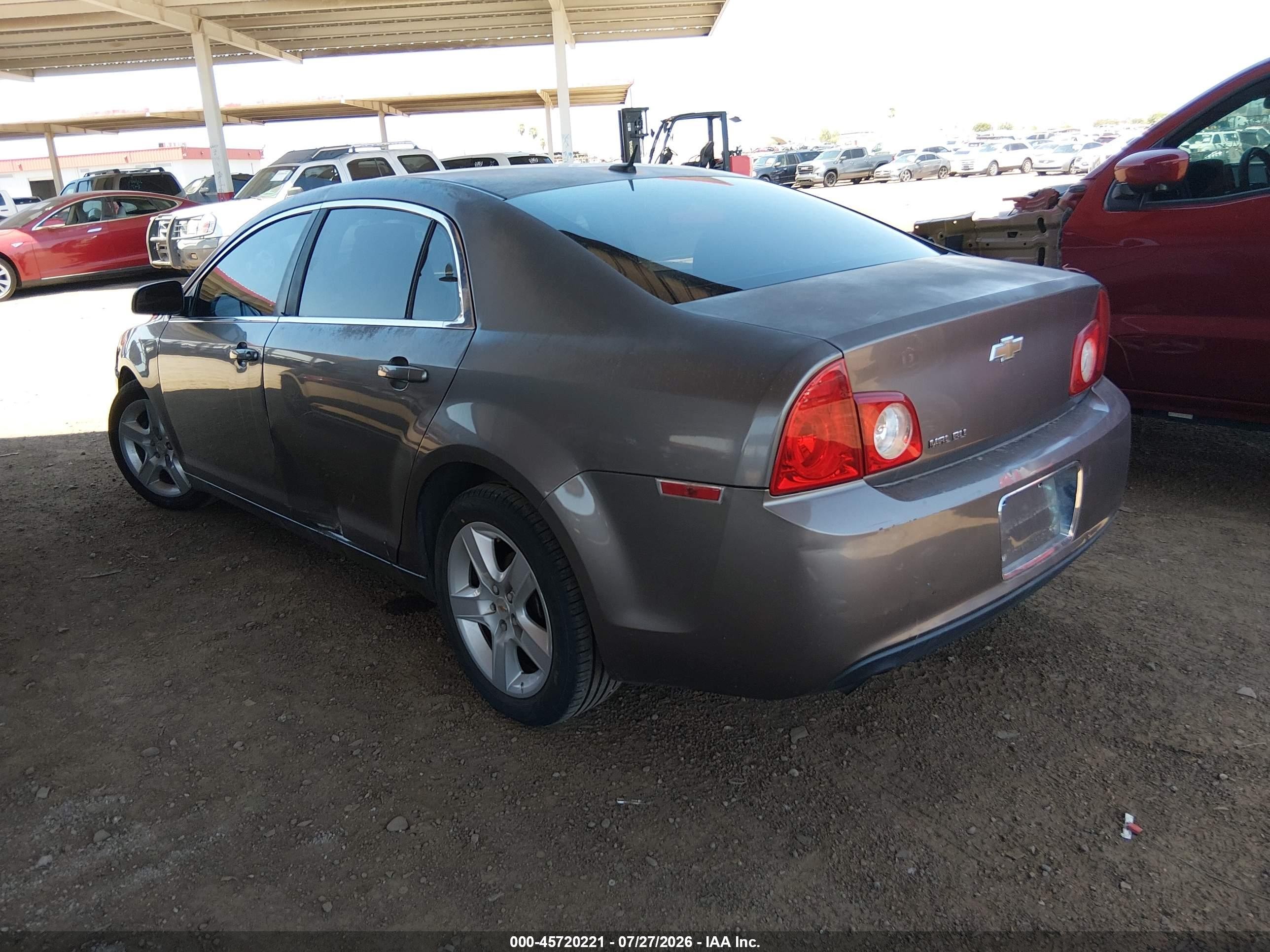 2010 Chevrolet Malibu Ls Gray vin: 1G1ZB5EB9AF256251
