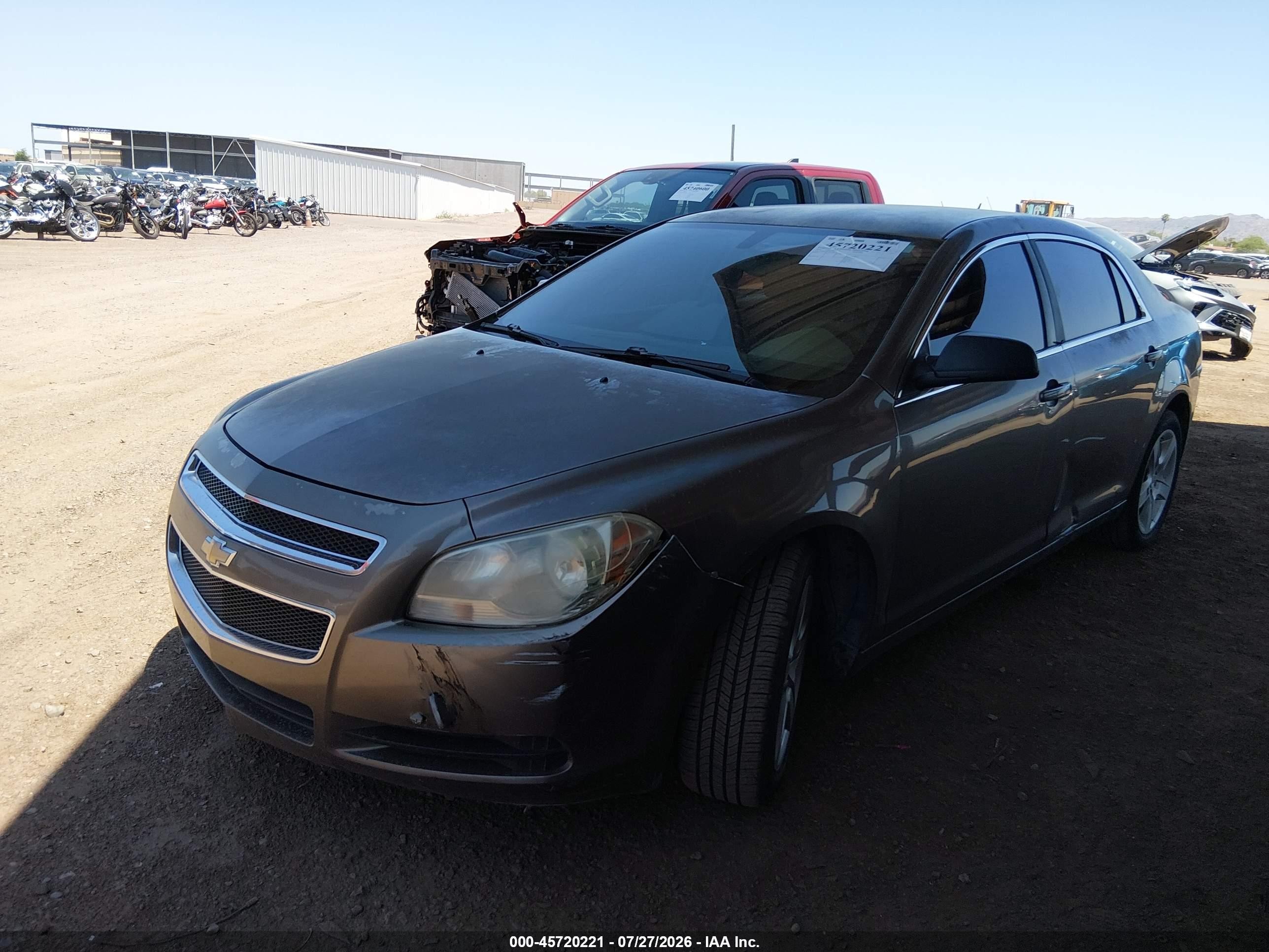 2010 Chevrolet Malibu Ls Gray vin: 1G1ZB5EB9AF256251