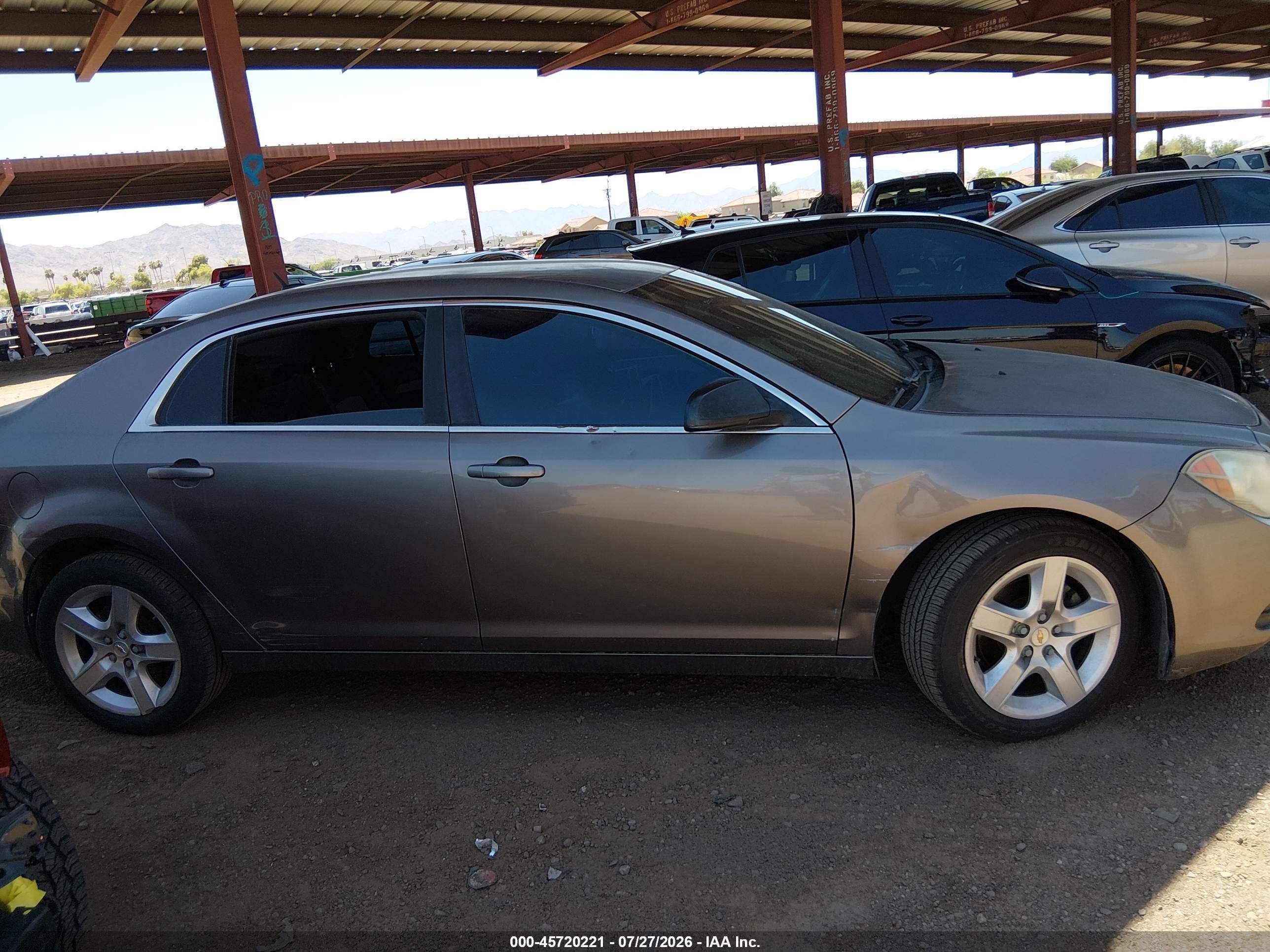 2010 Chevrolet Malibu Ls Gray vin: 1G1ZB5EB9AF256251
