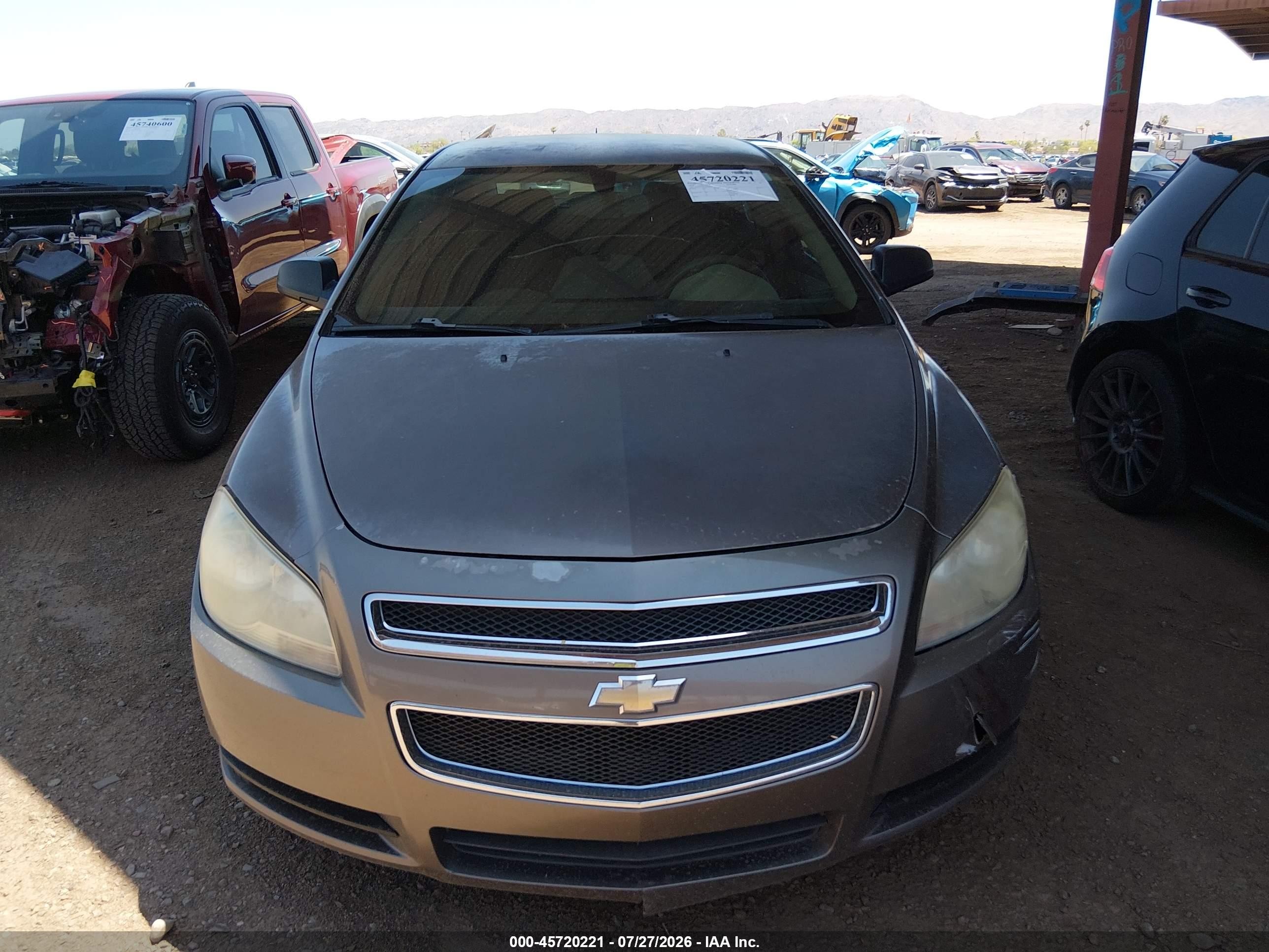 2010 Chevrolet Malibu Ls Gray vin: 1G1ZB5EB9AF256251
