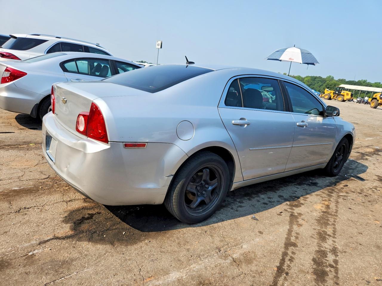 2010 Chevrolet Malibu Ls Silver vin: 1G1ZB5EBXAF220018