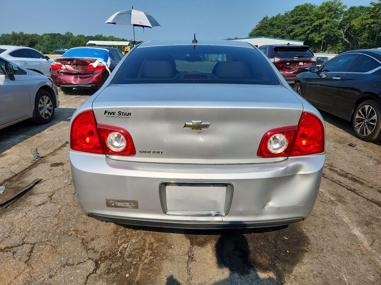 2010 Chevrolet Malibu Ls Silver vin: 1G1ZB5EBXAF220018