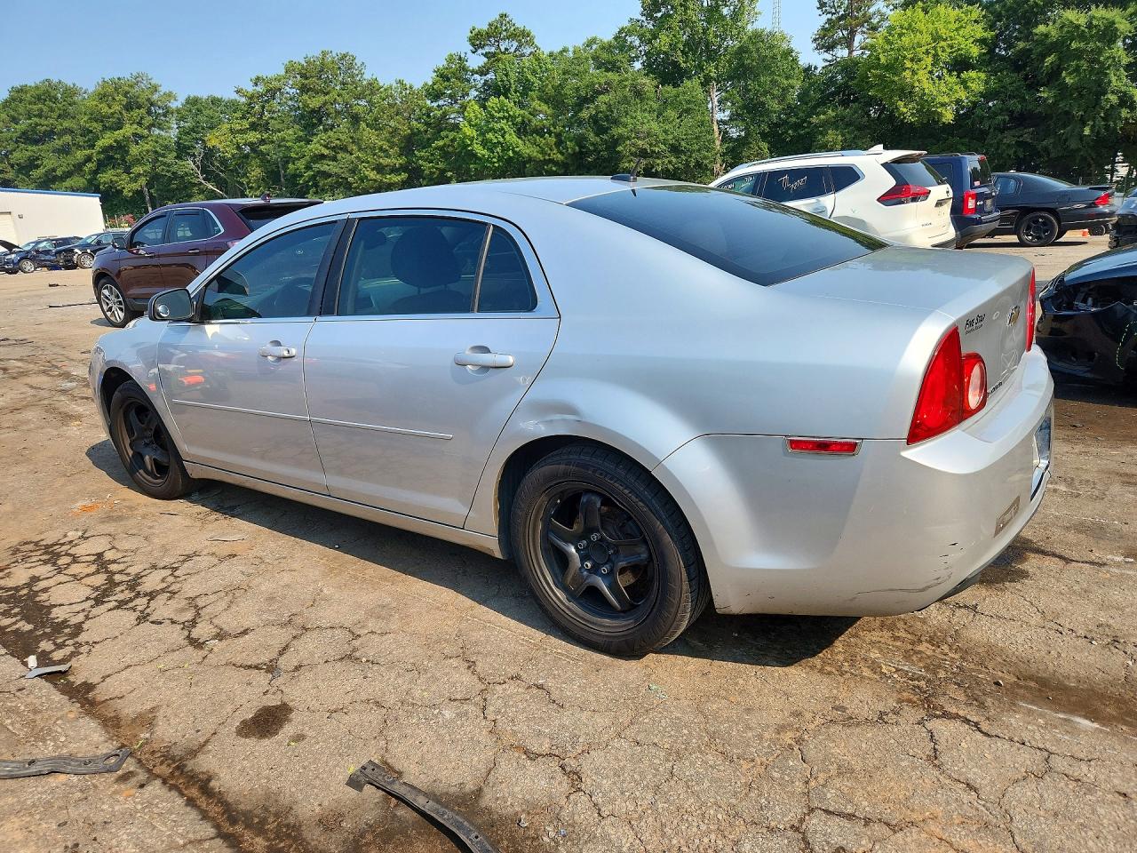 2010 Chevrolet Malibu Ls Silver vin: 1G1ZB5EBXAF220018