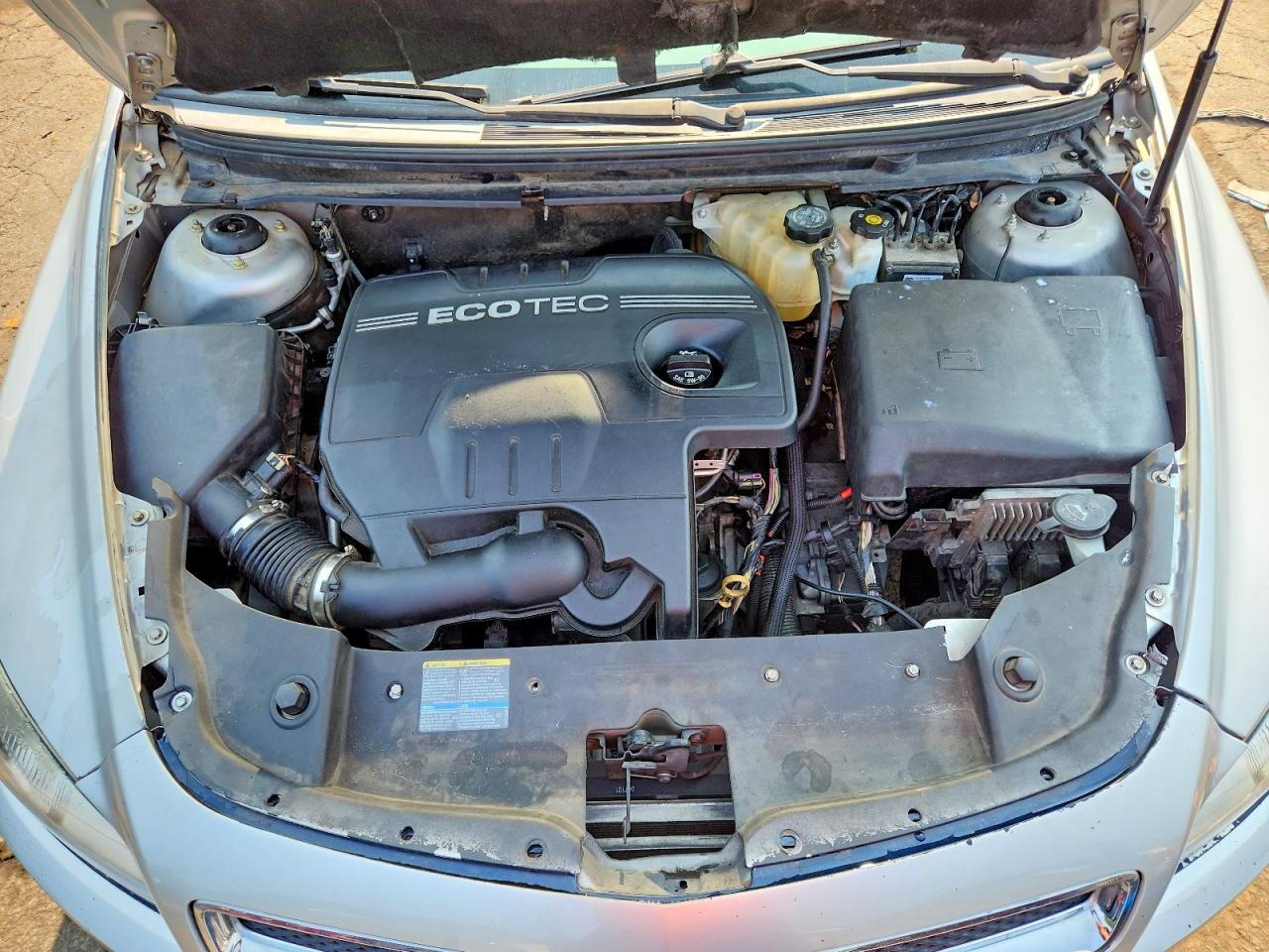 2010 Chevrolet Malibu Ls Silver vin: 1G1ZB5EBXAF220018